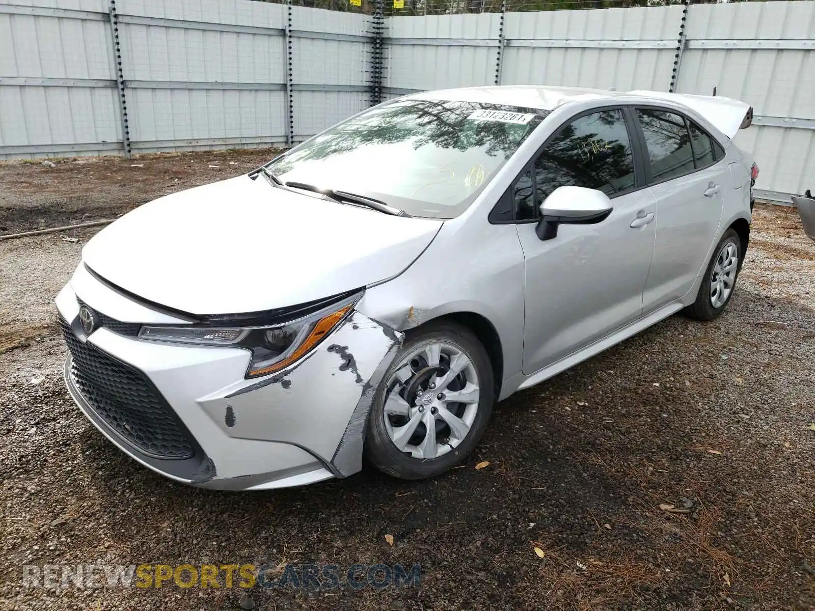 2 Photograph of a damaged car 5YFEPRAE5LP129068 TOYOTA COROLLA 2020