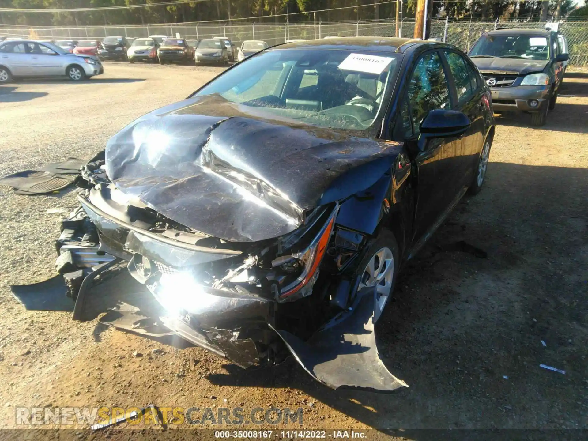 2 Photograph of a damaged car 5YFEPRAE5LP142581 TOYOTA COROLLA 2020