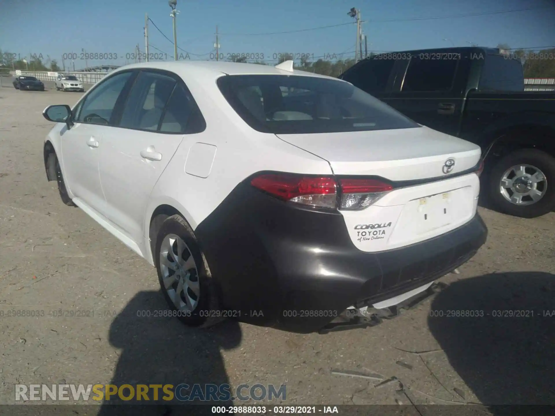 3 Photograph of a damaged car 5YFEPRAE5LP144900 TOYOTA COROLLA 2020