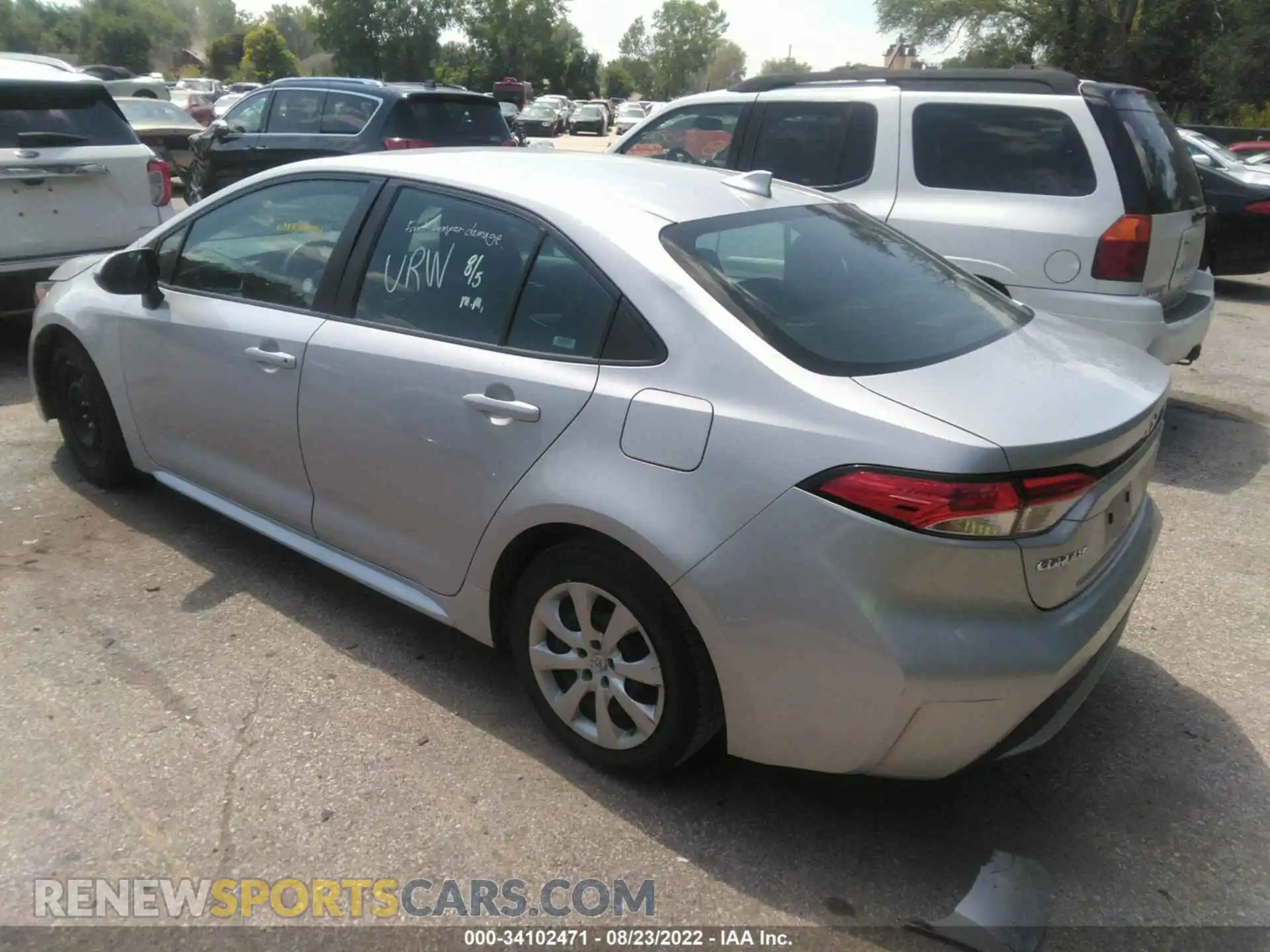 3 Photograph of a damaged car 5YFEPRAE6LP006492 TOYOTA COROLLA 2020