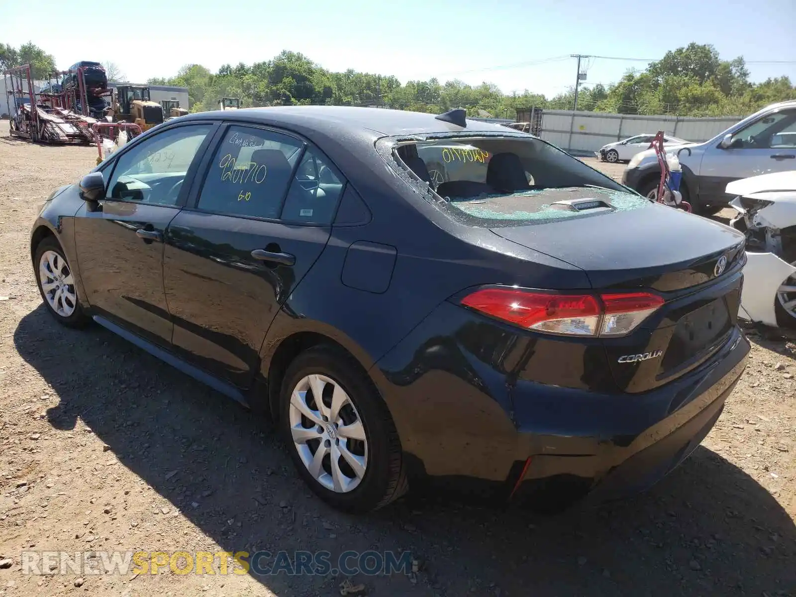 3 Photograph of a damaged car 5YFEPRAE6LP009974 TOYOTA COROLLA 2020
