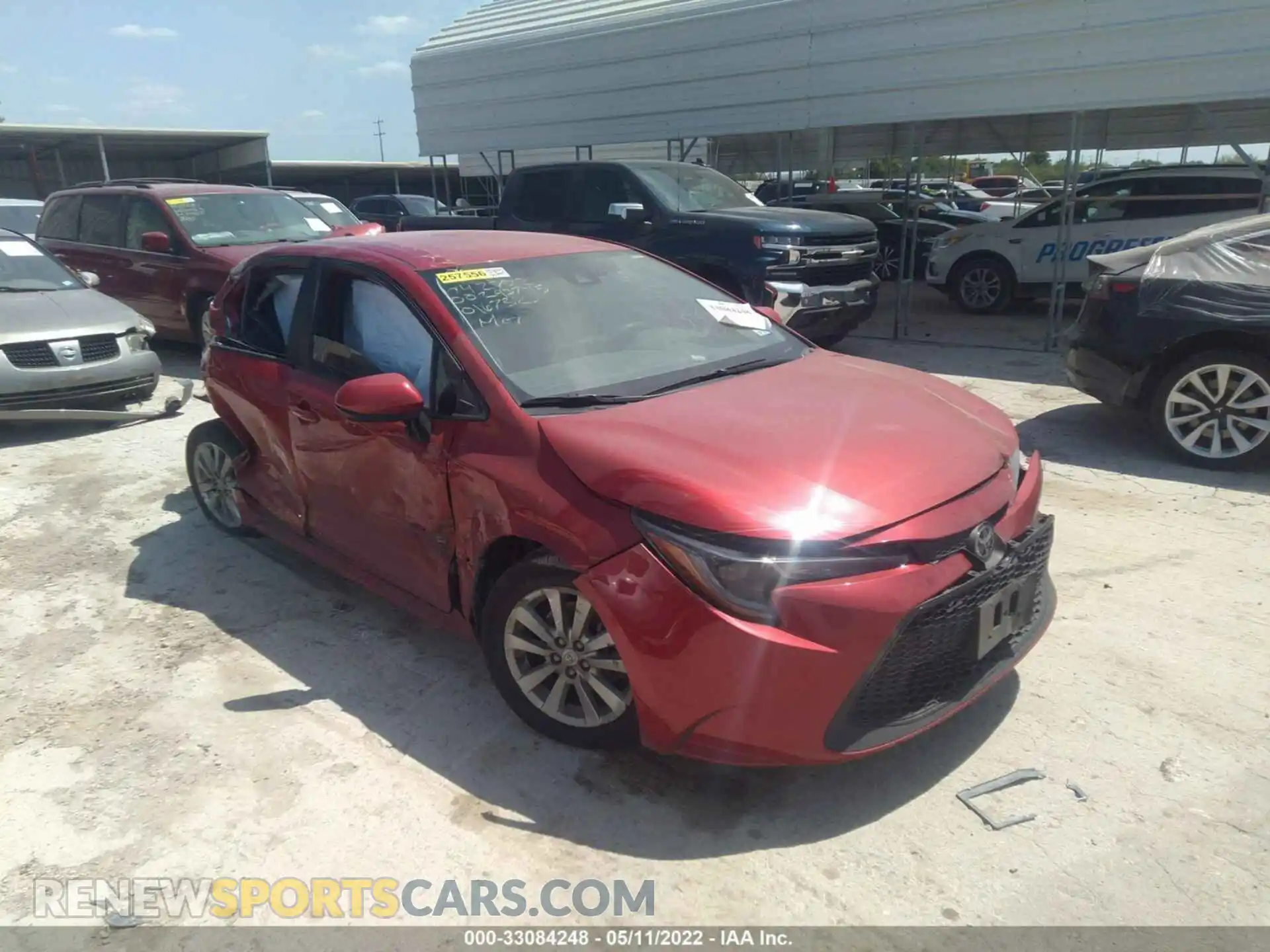 1 Photograph of a damaged car 5YFEPRAE6LP016732 TOYOTA COROLLA 2020