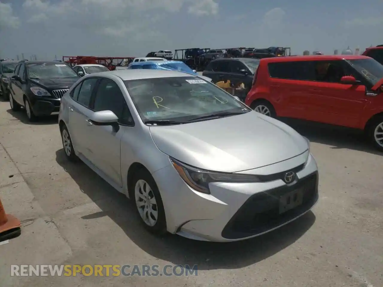 1 Photograph of a damaged car 5YFEPRAE6LP022708 TOYOTA COROLLA 2020