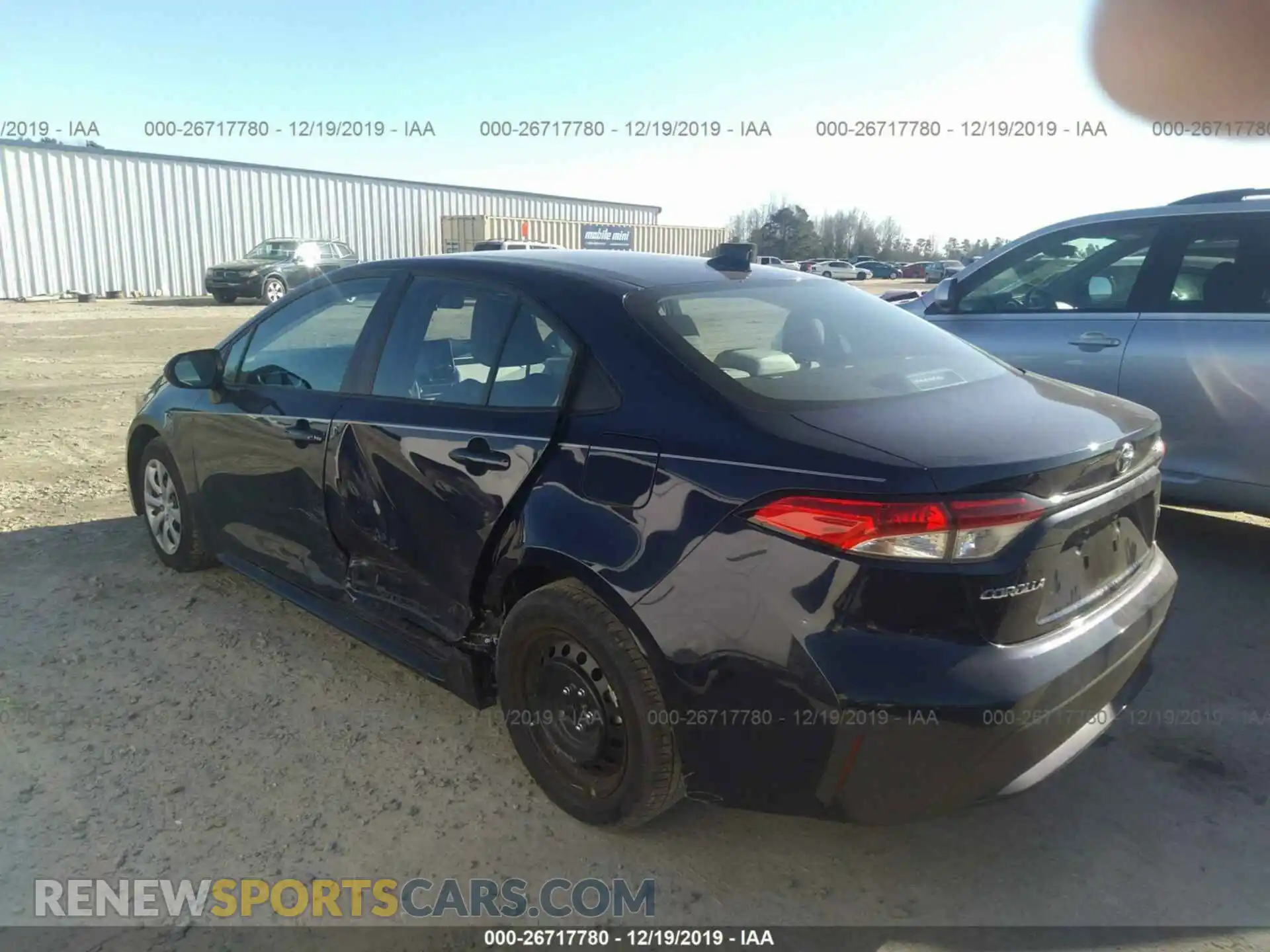 3 Photograph of a damaged car 5YFEPRAE6LP026161 TOYOTA COROLLA 2020