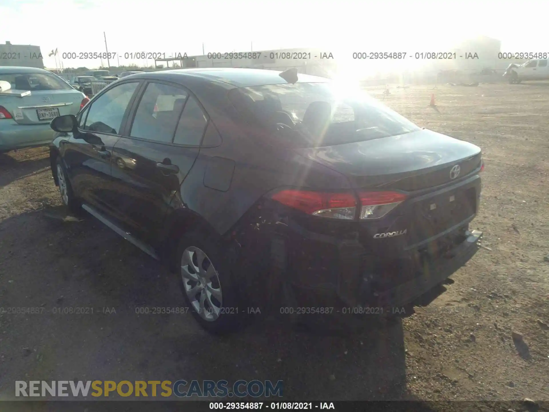 3 Photograph of a damaged car 5YFEPRAE6LP062626 TOYOTA COROLLA 2020