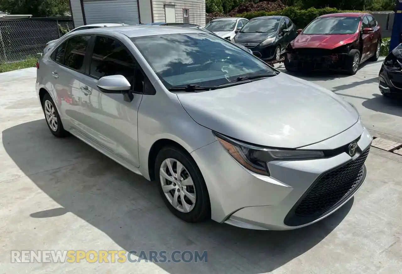 1 Photograph of a damaged car 5YFEPRAE6LP063260 TOYOTA COROLLA 2020