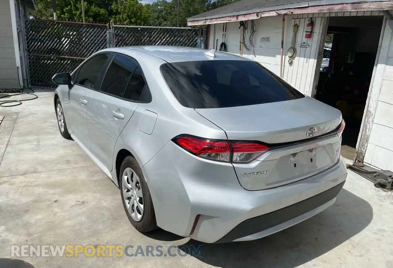 3 Photograph of a damaged car 5YFEPRAE6LP063260 TOYOTA COROLLA 2020
