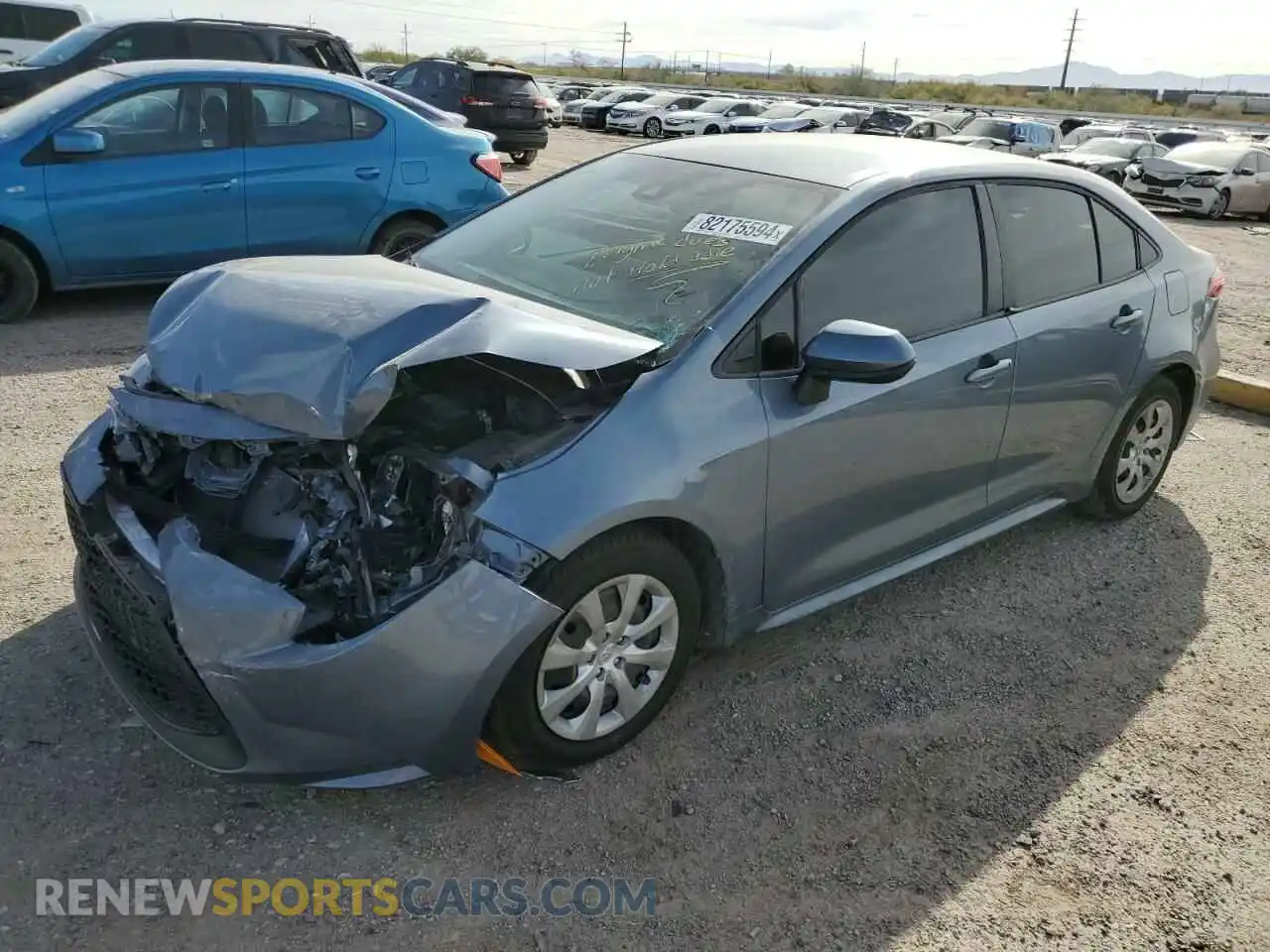 1 Photograph of a damaged car 5YFEPRAE6LP065736 TOYOTA COROLLA 2020