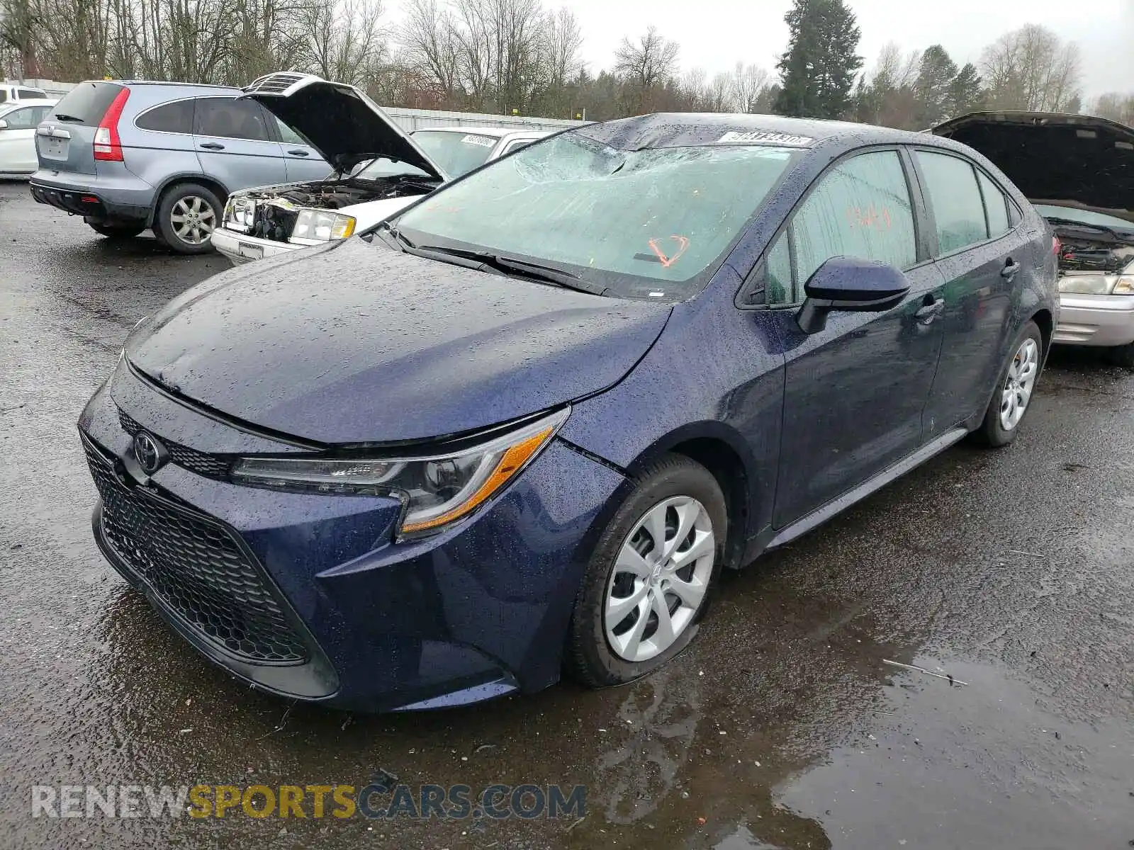 2 Photograph of a damaged car 5YFEPRAE6LP077319 TOYOTA COROLLA 2020