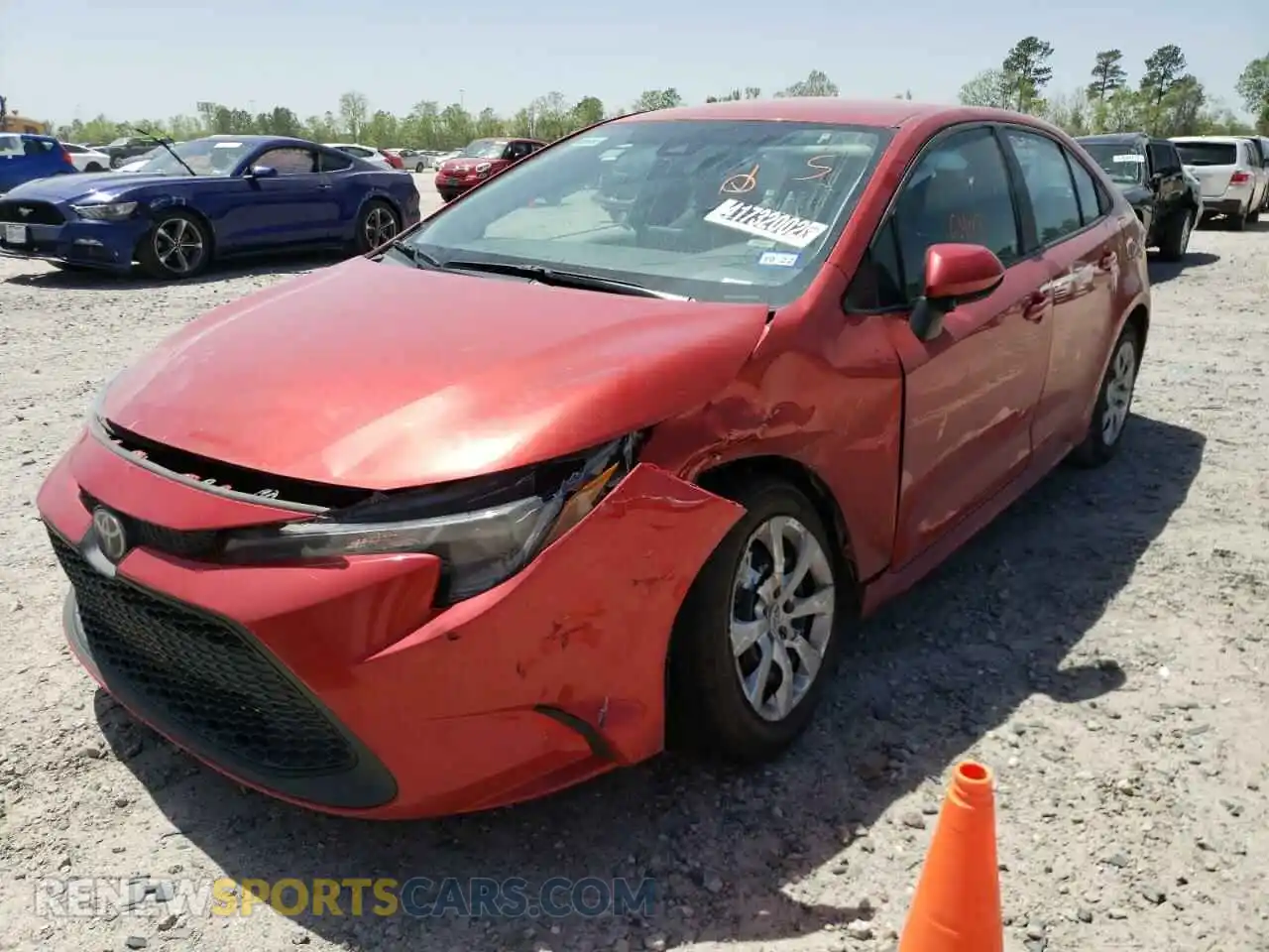 2 Photograph of a damaged car 5YFEPRAE6LP078079 TOYOTA COROLLA 2020