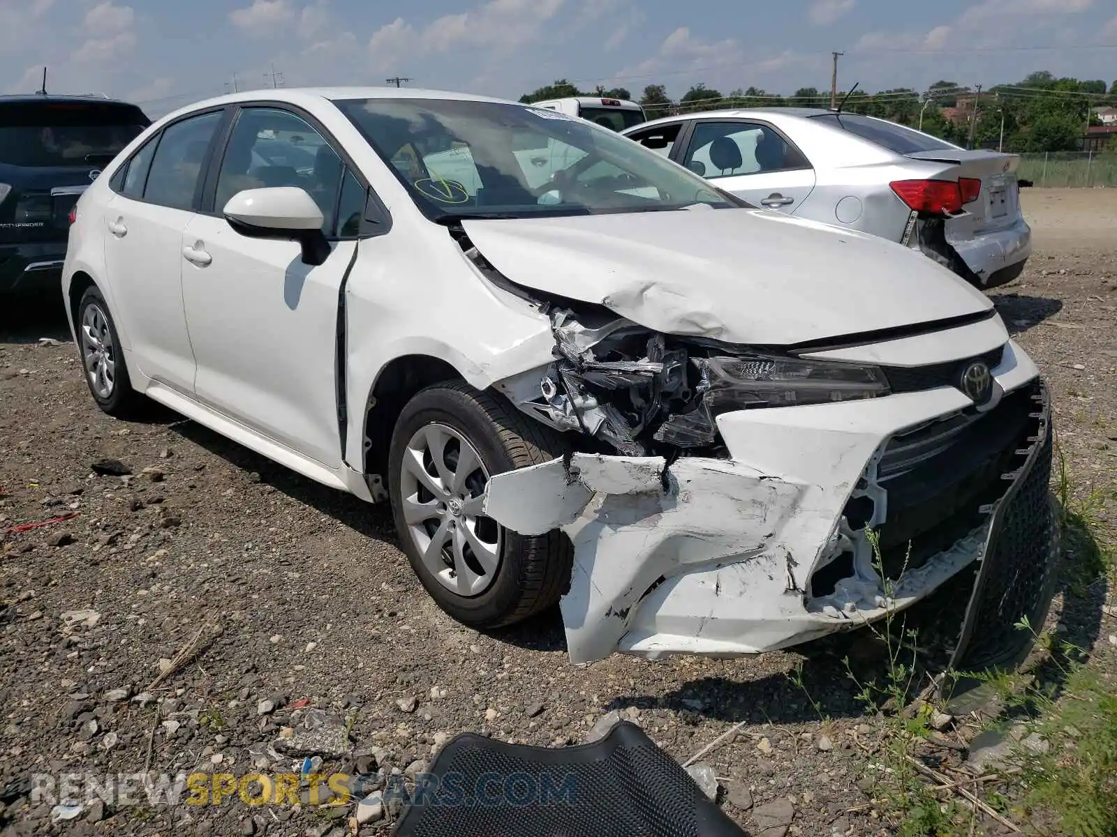 1 Photograph of a damaged car 5YFEPRAE6LP078874 TOYOTA COROLLA 2020