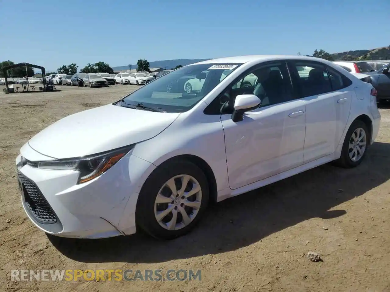 1 Photograph of a damaged car 5YFEPRAE6LP079703 TOYOTA COROLLA 2020