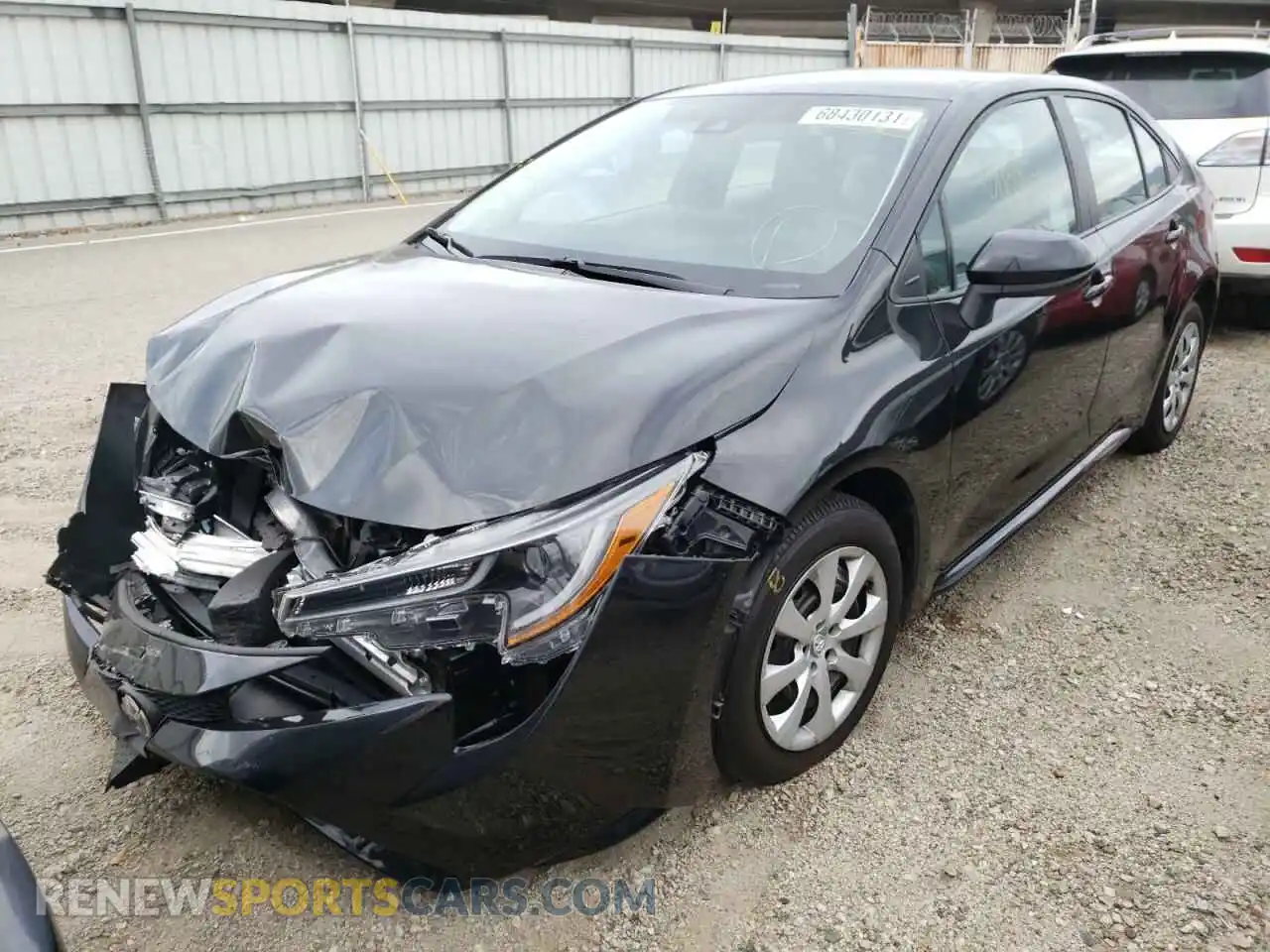 2 Photograph of a damaged car 5YFEPRAE6LP079751 TOYOTA COROLLA 2020