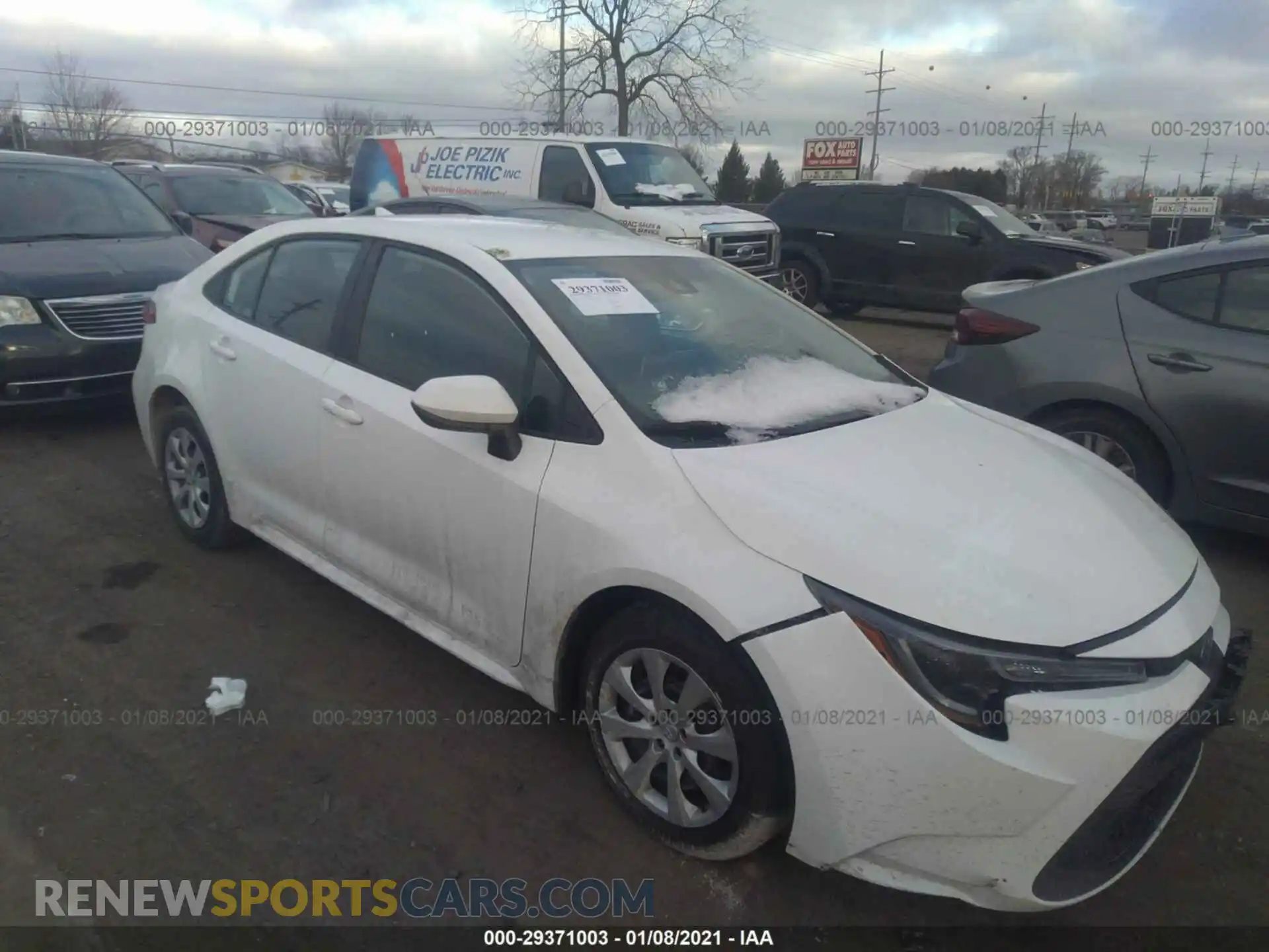 1 Photograph of a damaged car 5YFEPRAE6LP079779 TOYOTA COROLLA 2020