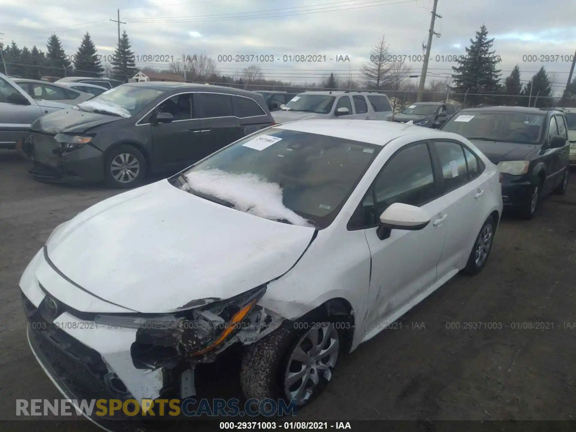 2 Photograph of a damaged car 5YFEPRAE6LP079779 TOYOTA COROLLA 2020