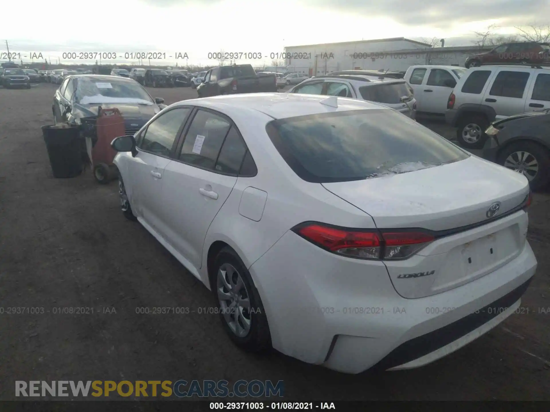 3 Photograph of a damaged car 5YFEPRAE6LP079779 TOYOTA COROLLA 2020