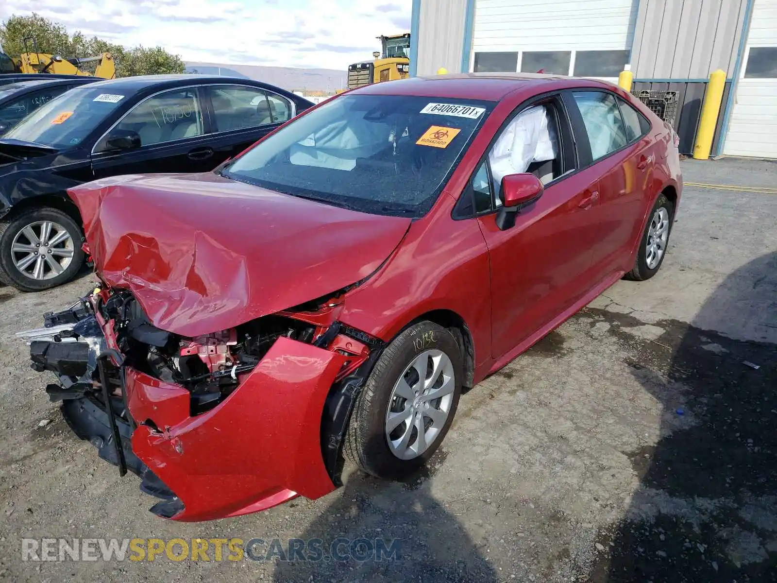 2 Photograph of a damaged car 5YFEPRAE6LP080401 TOYOTA COROLLA 2020