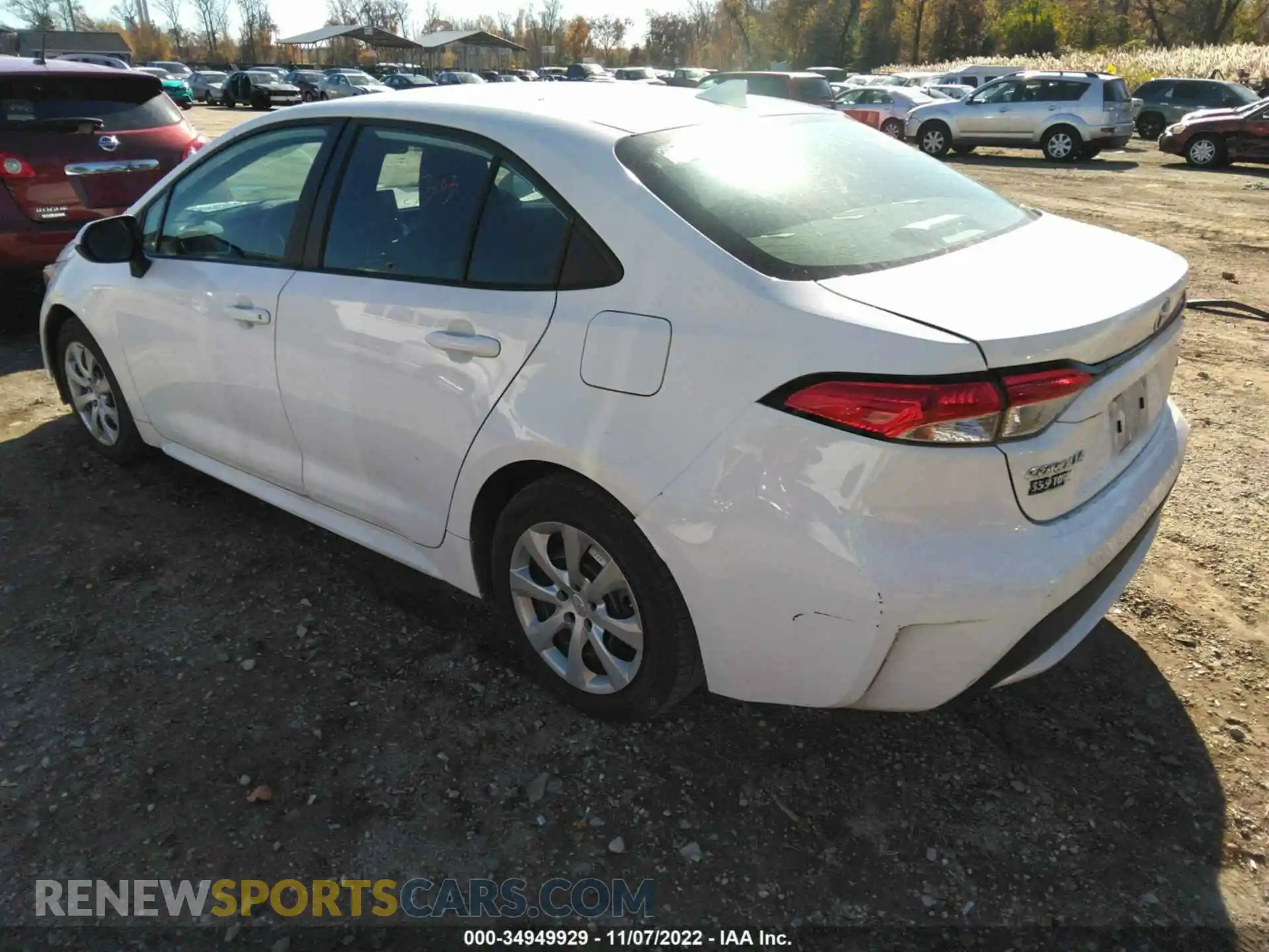 3 Photograph of a damaged car 5YFEPRAE6LP087428 TOYOTA COROLLA 2020