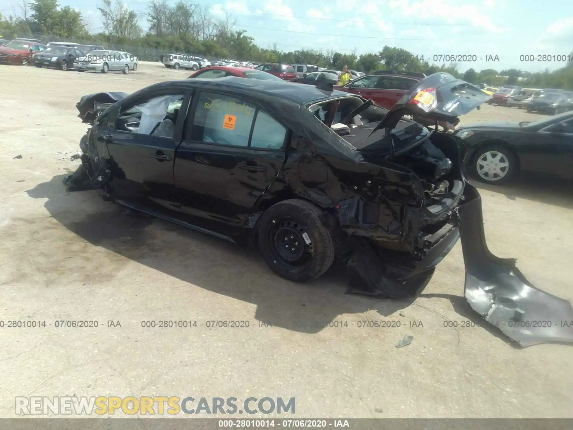 3 Photograph of a damaged car 5YFEPRAE6LP090555 TOYOTA COROLLA 2020