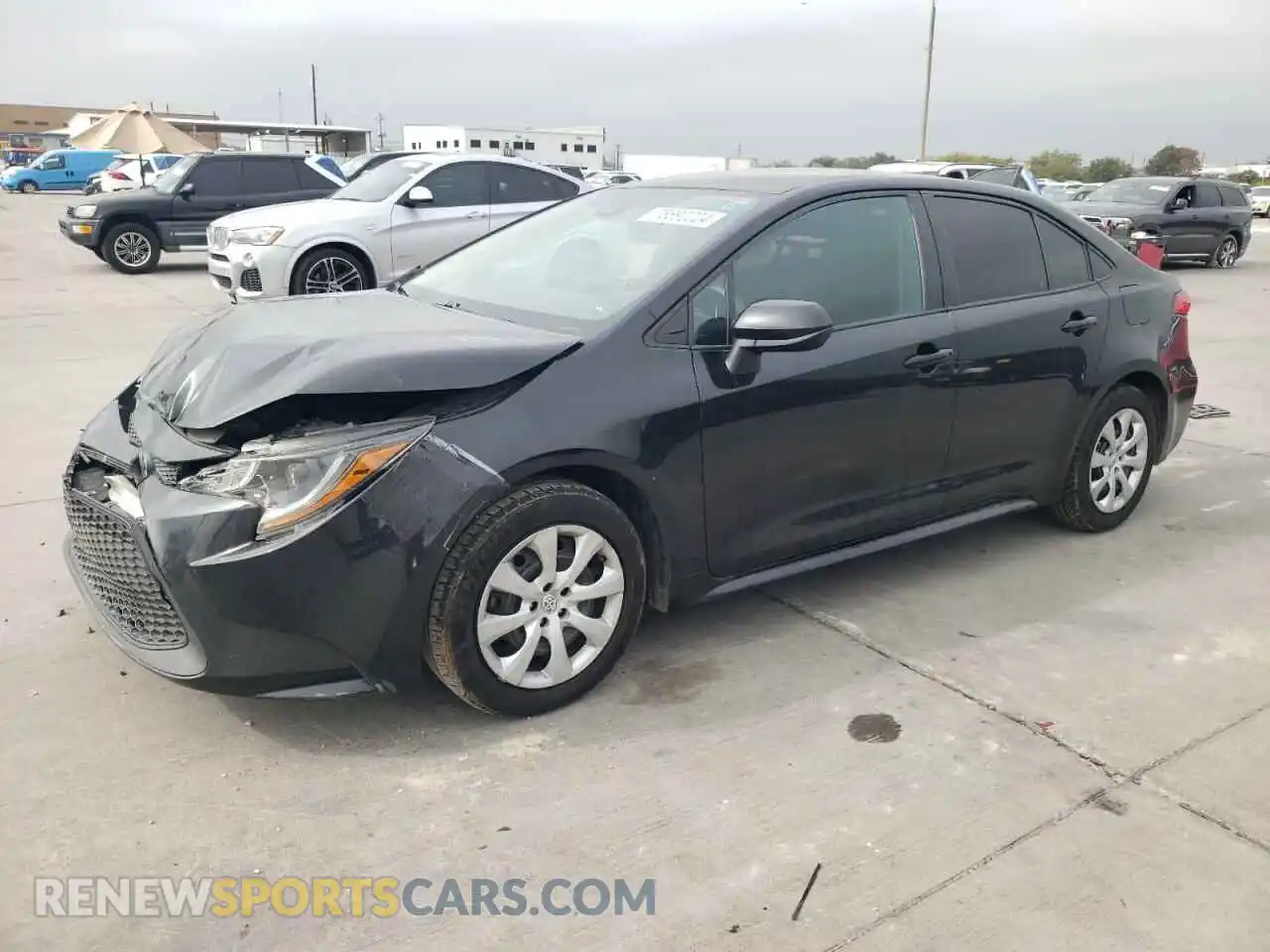 1 Photograph of a damaged car 5YFEPRAE6LP093195 TOYOTA COROLLA 2020