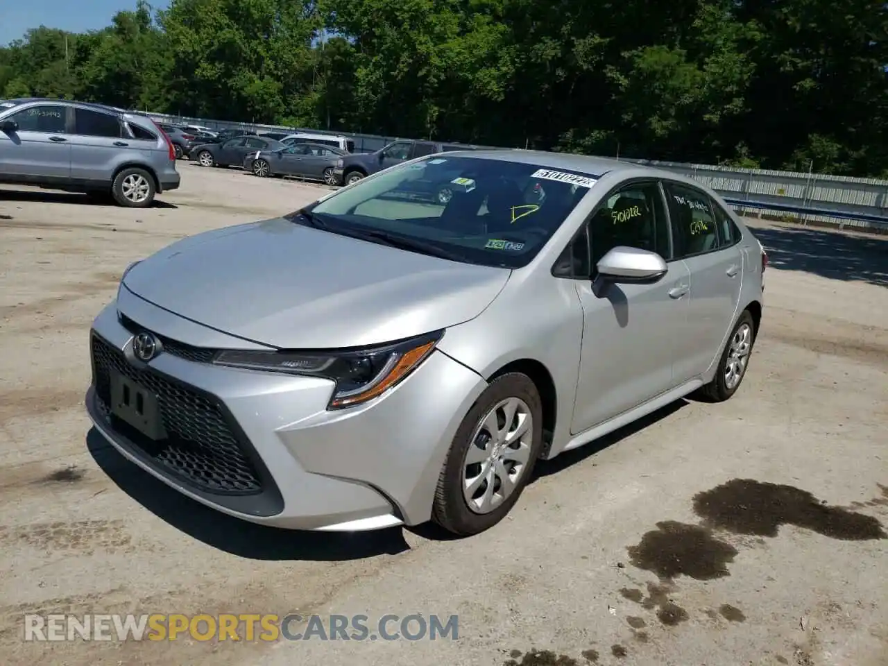 2 Photograph of a damaged car 5YFEPRAE6LP098266 TOYOTA COROLLA 2020