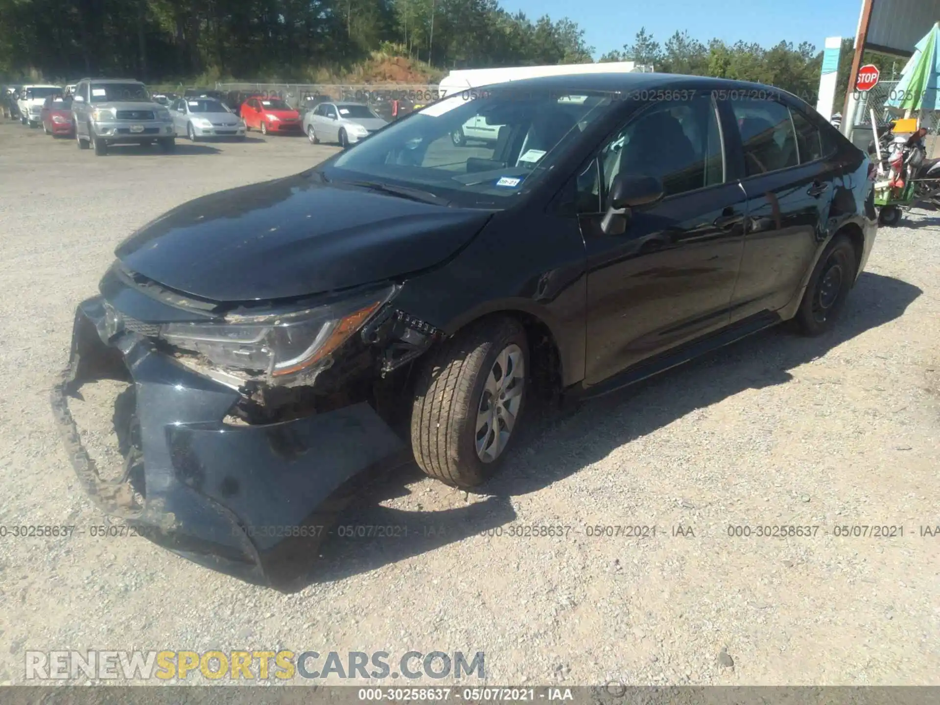 2 Photograph of a damaged car 5YFEPRAE6LP098414 TOYOTA COROLLA 2020