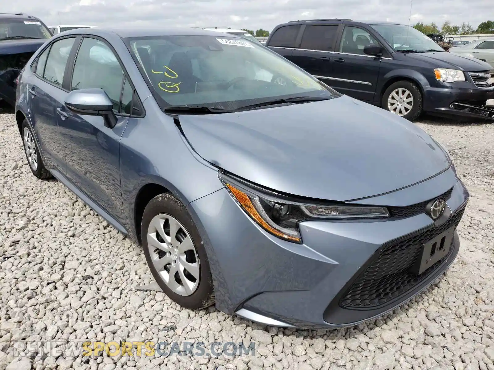 1 Photograph of a damaged car 5YFEPRAE6LP102252 TOYOTA COROLLA 2020