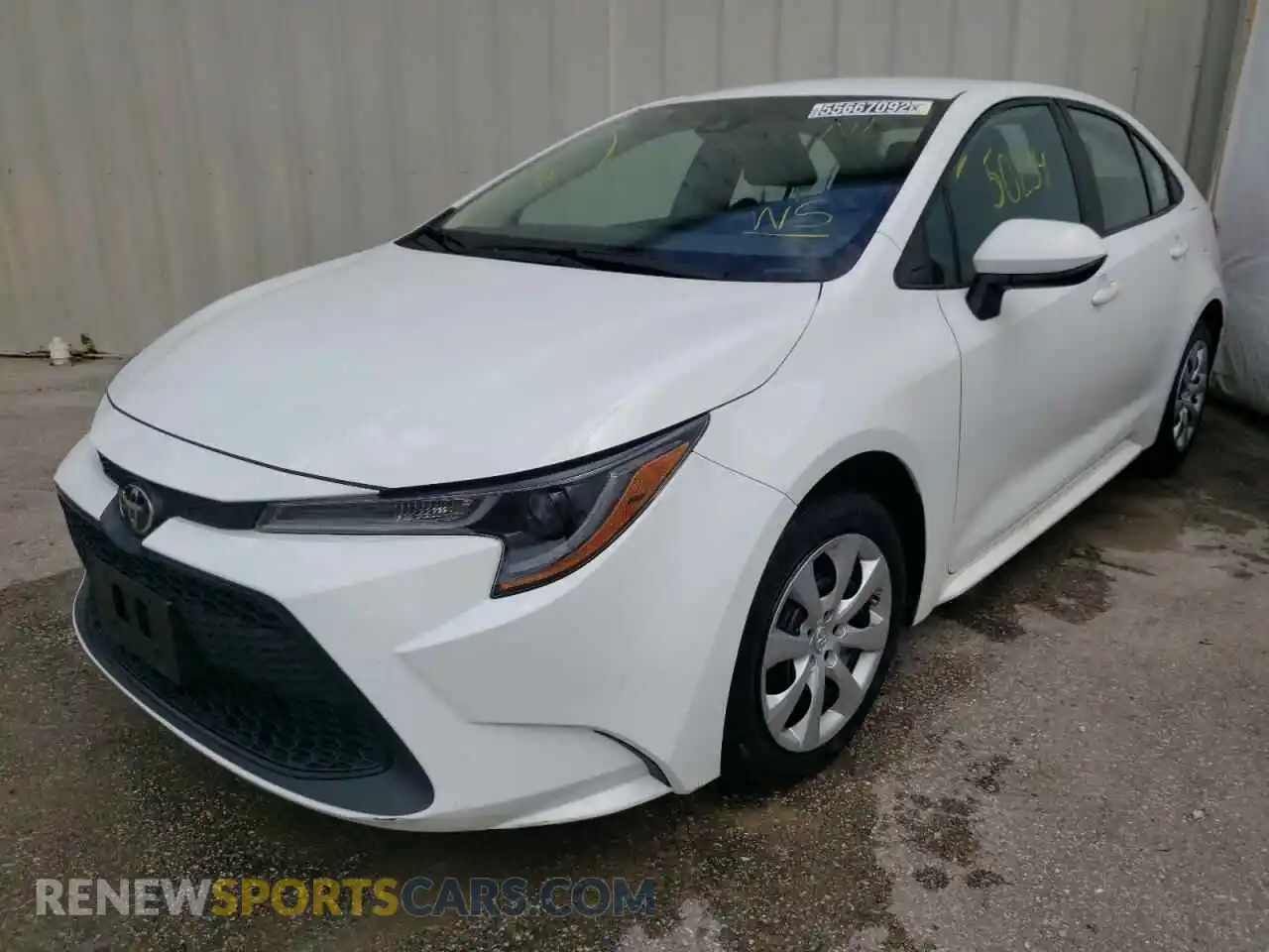 2 Photograph of a damaged car 5YFEPRAE6LP109783 TOYOTA COROLLA 2020