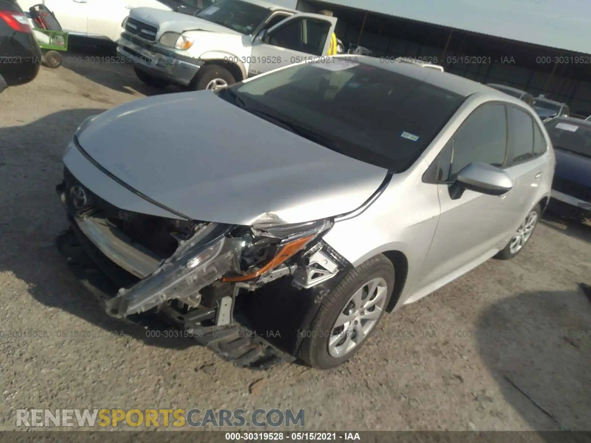 2 Photograph of a damaged car 5YFEPRAE6LP111064 TOYOTA COROLLA 2020
