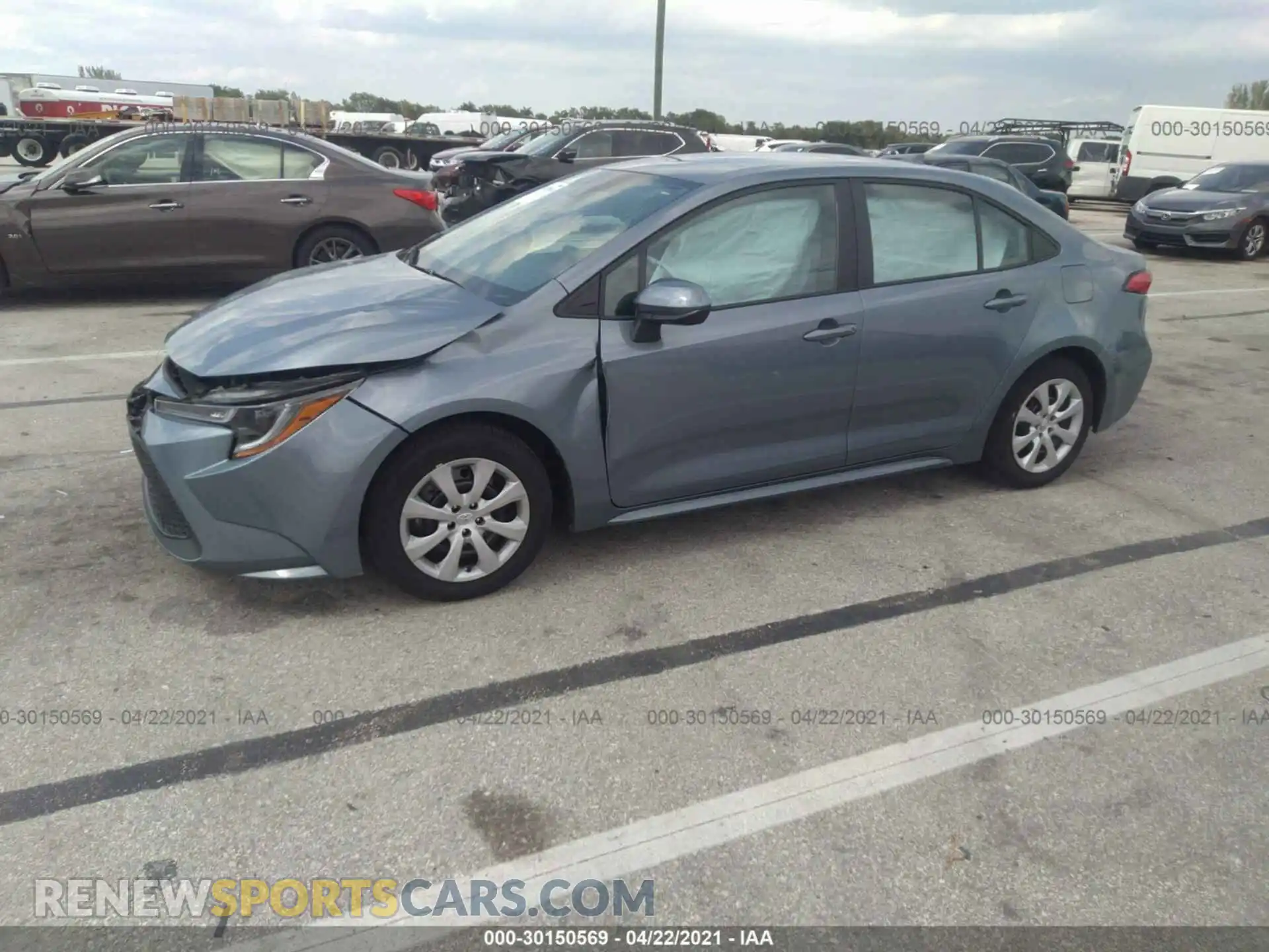 2 Photograph of a damaged car 5YFEPRAE6LP114823 TOYOTA COROLLA 2020