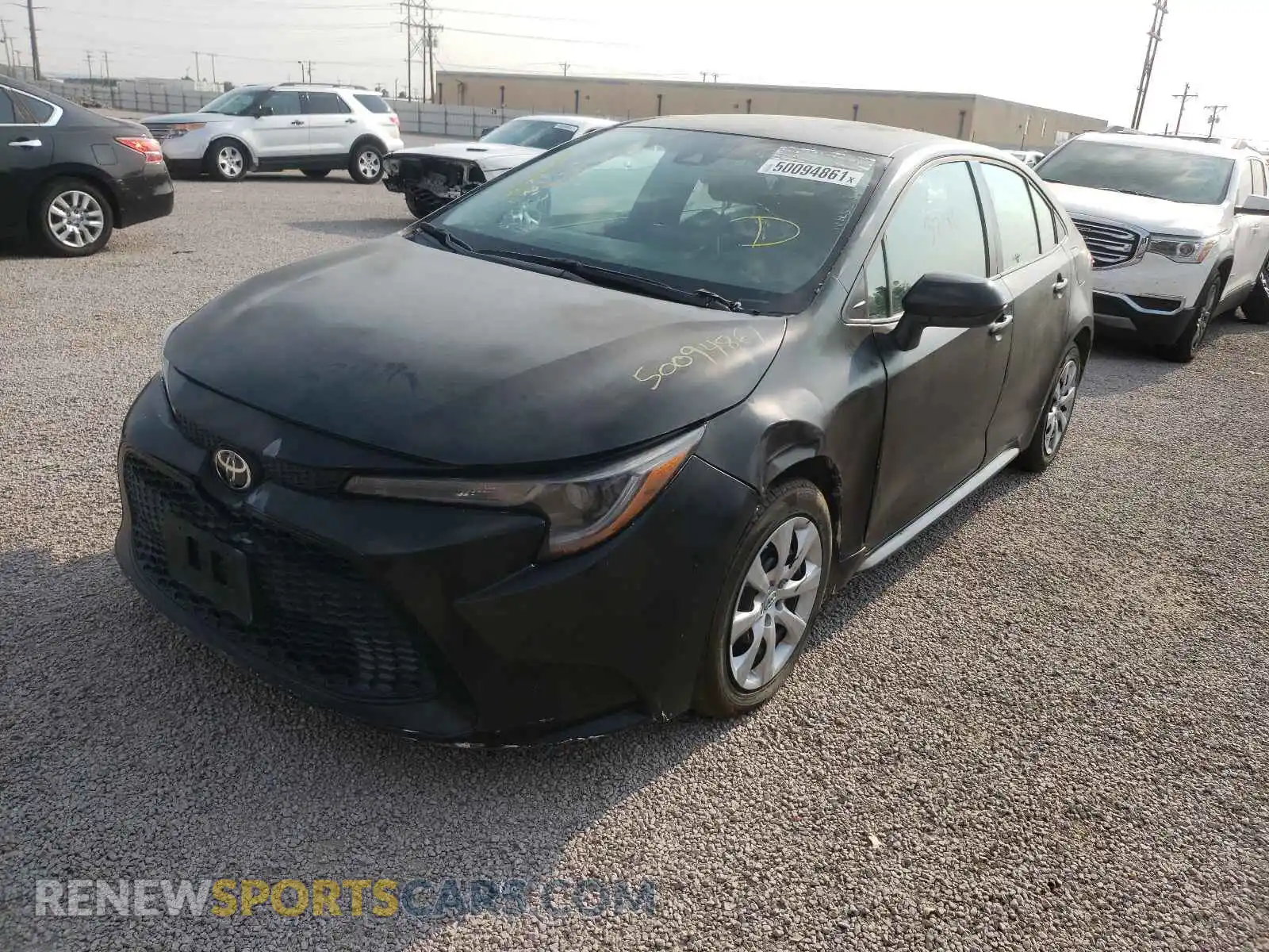 2 Photograph of a damaged car 5YFEPRAE6LP116460 TOYOTA COROLLA 2020