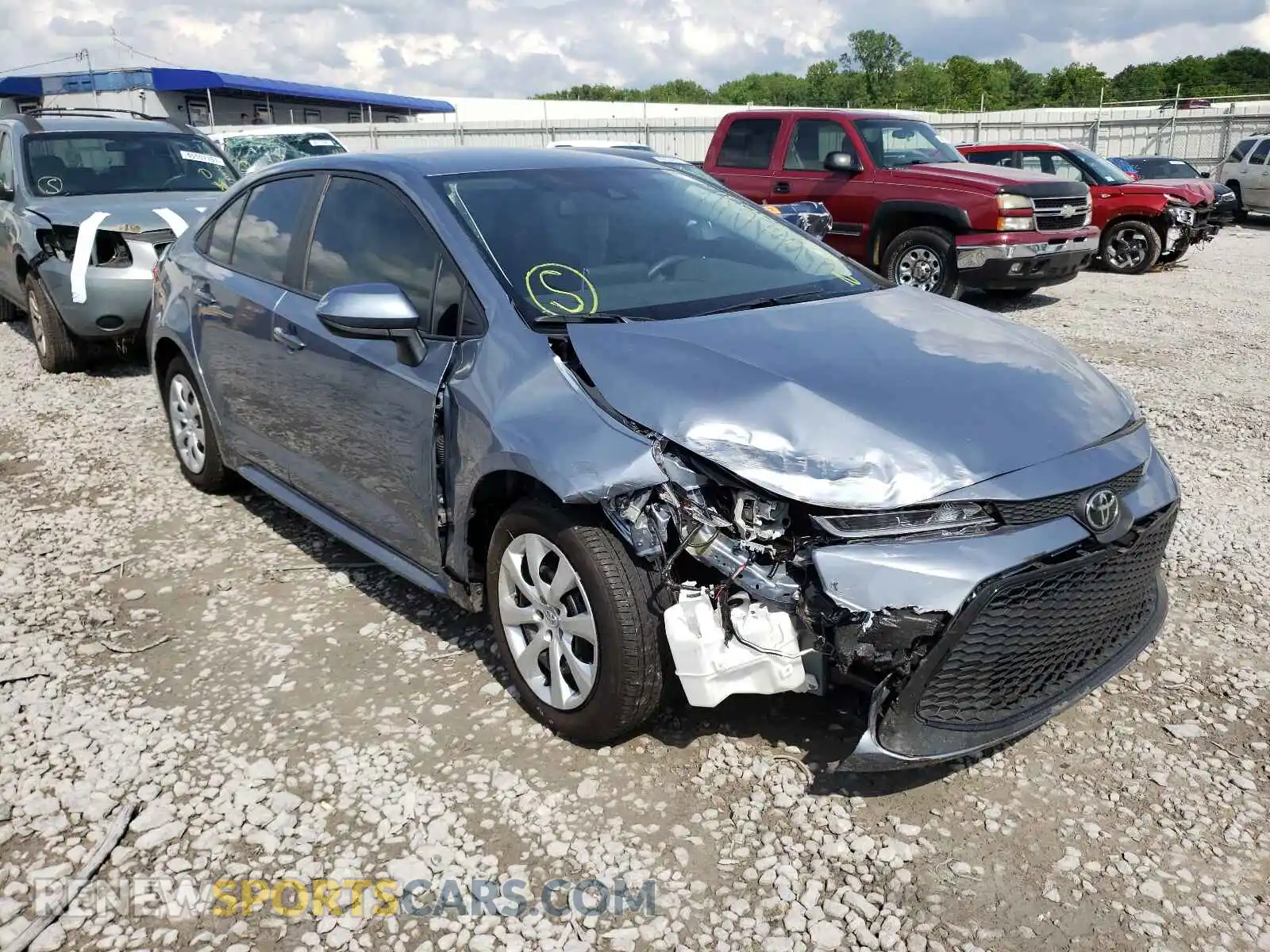 1 Photograph of a damaged car 5YFEPRAE6LP128544 TOYOTA COROLLA 2020