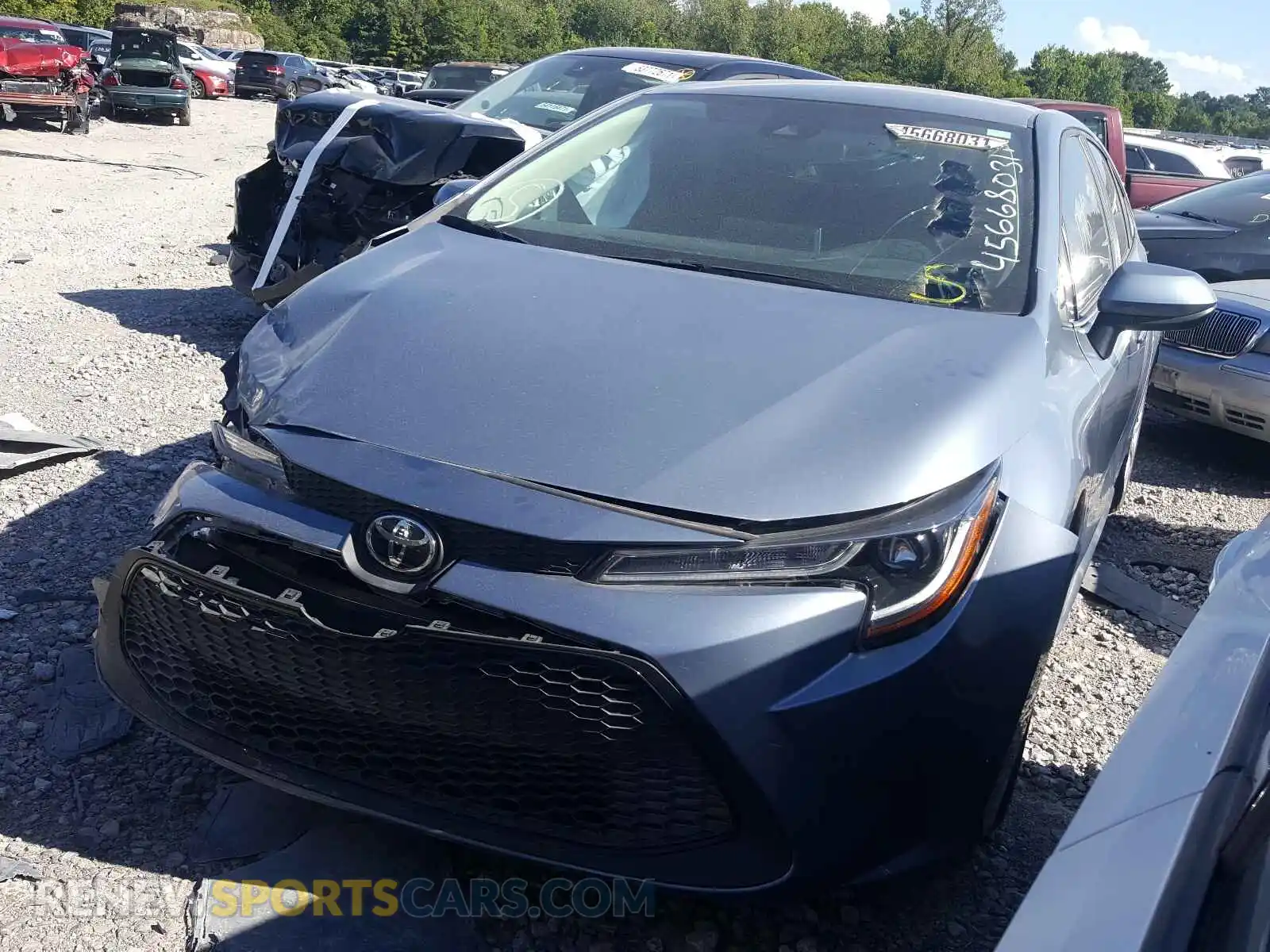 2 Photograph of a damaged car 5YFEPRAE6LP128544 TOYOTA COROLLA 2020