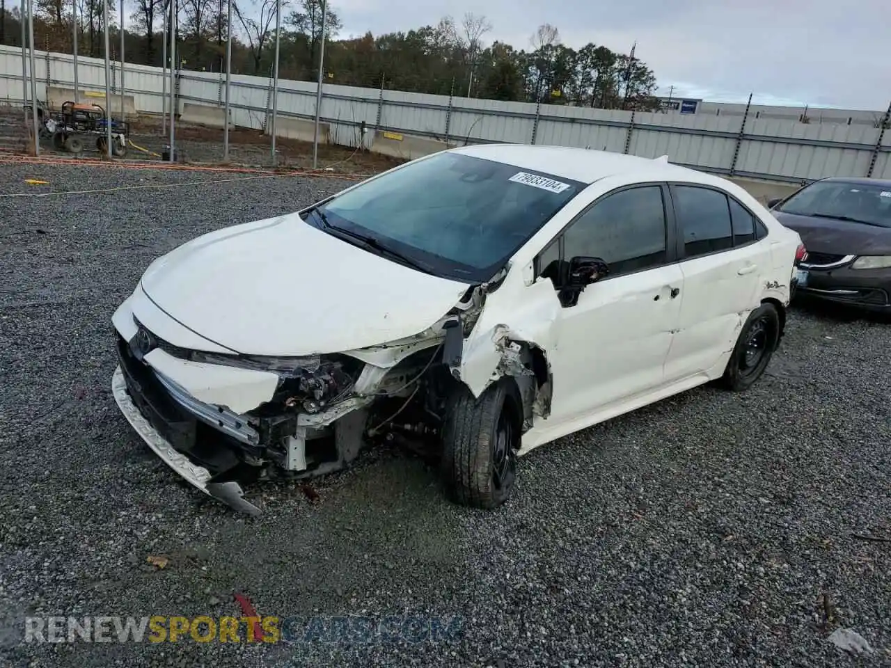 1 Photograph of a damaged car 5YFEPRAE6LP139401 TOYOTA COROLLA 2020