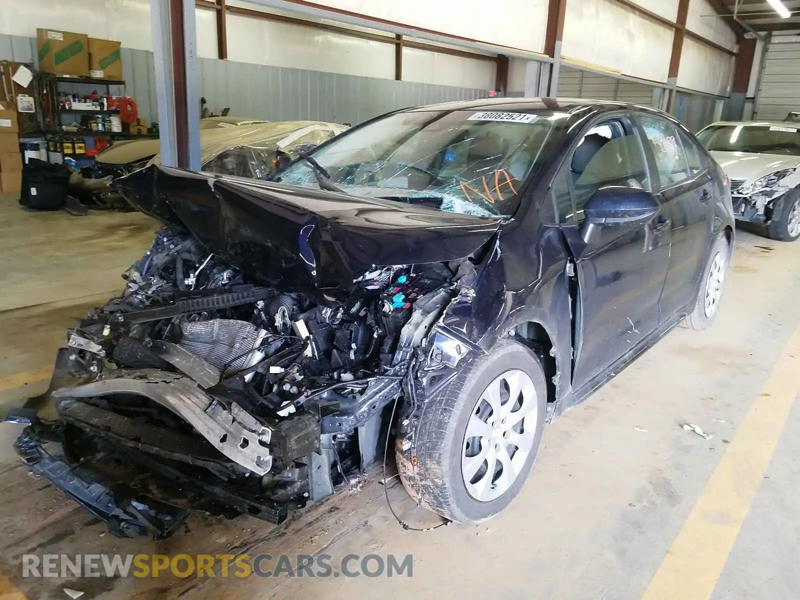 2 Photograph of a damaged car 5YFEPRAE7LP010373 TOYOTA COROLLA 2020