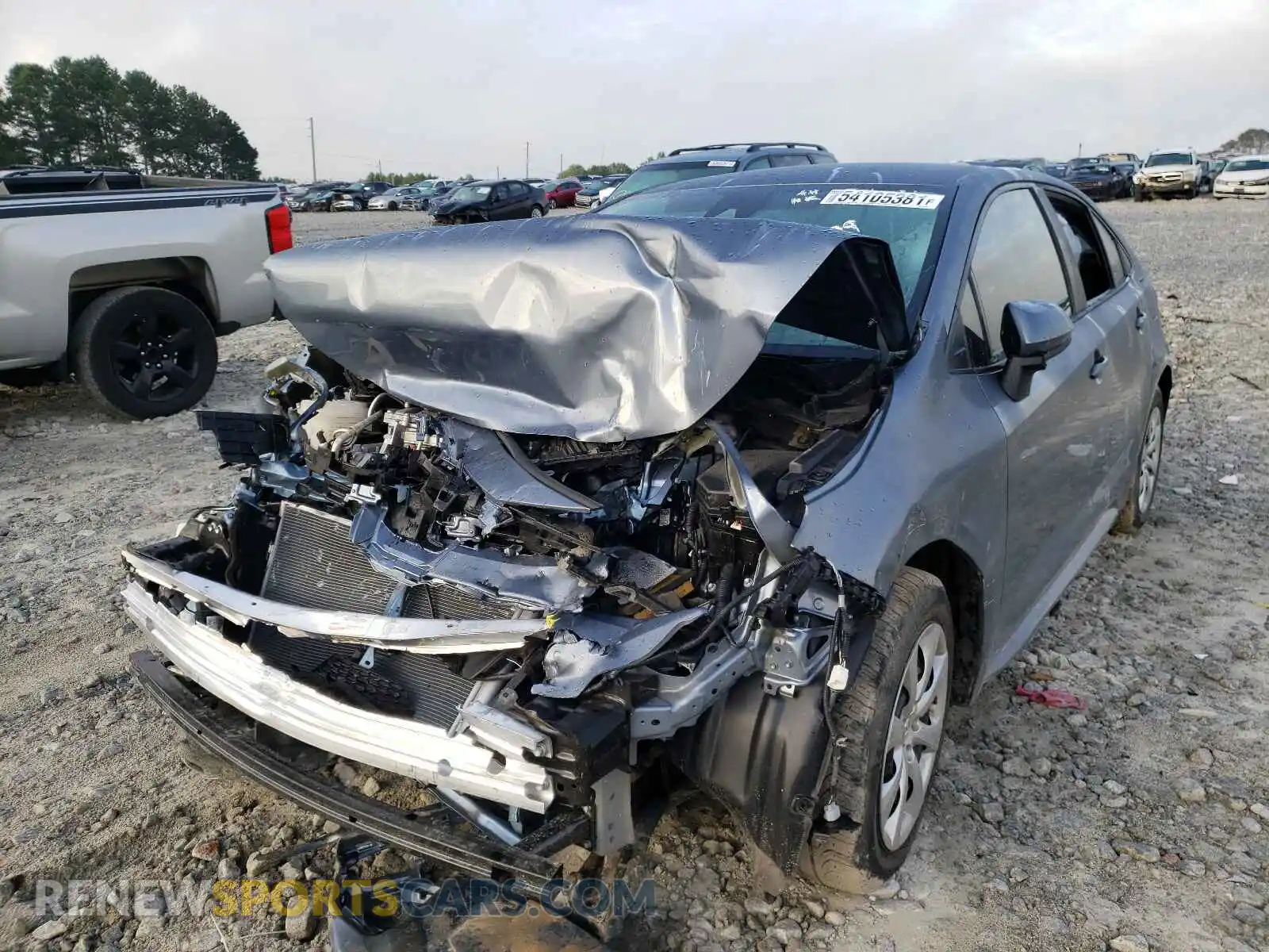 2 Photograph of a damaged car 5YFEPRAE7LP018179 TOYOTA COROLLA 2020