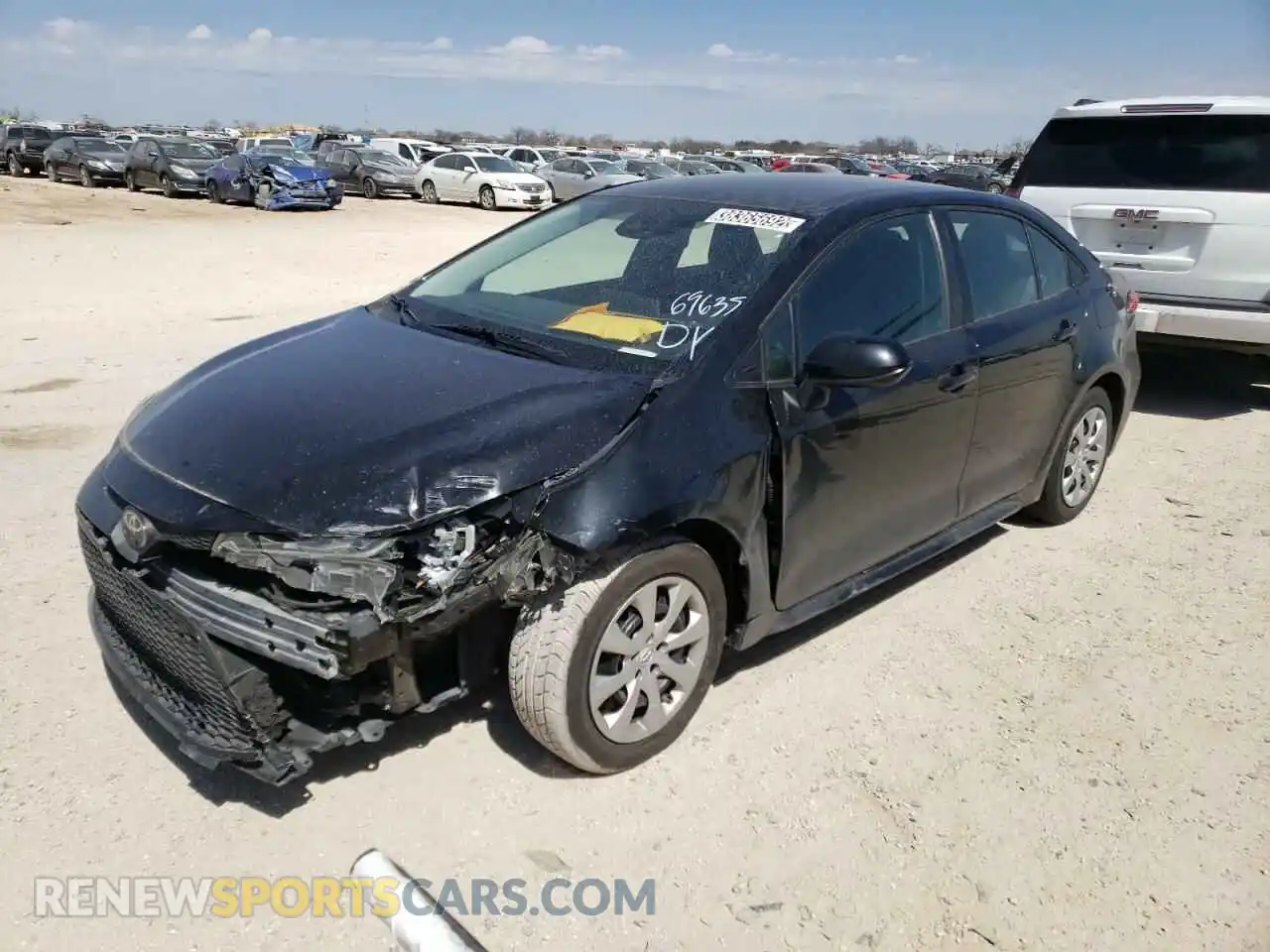 2 Photograph of a damaged car 5YFEPRAE7LP018523 TOYOTA COROLLA 2020