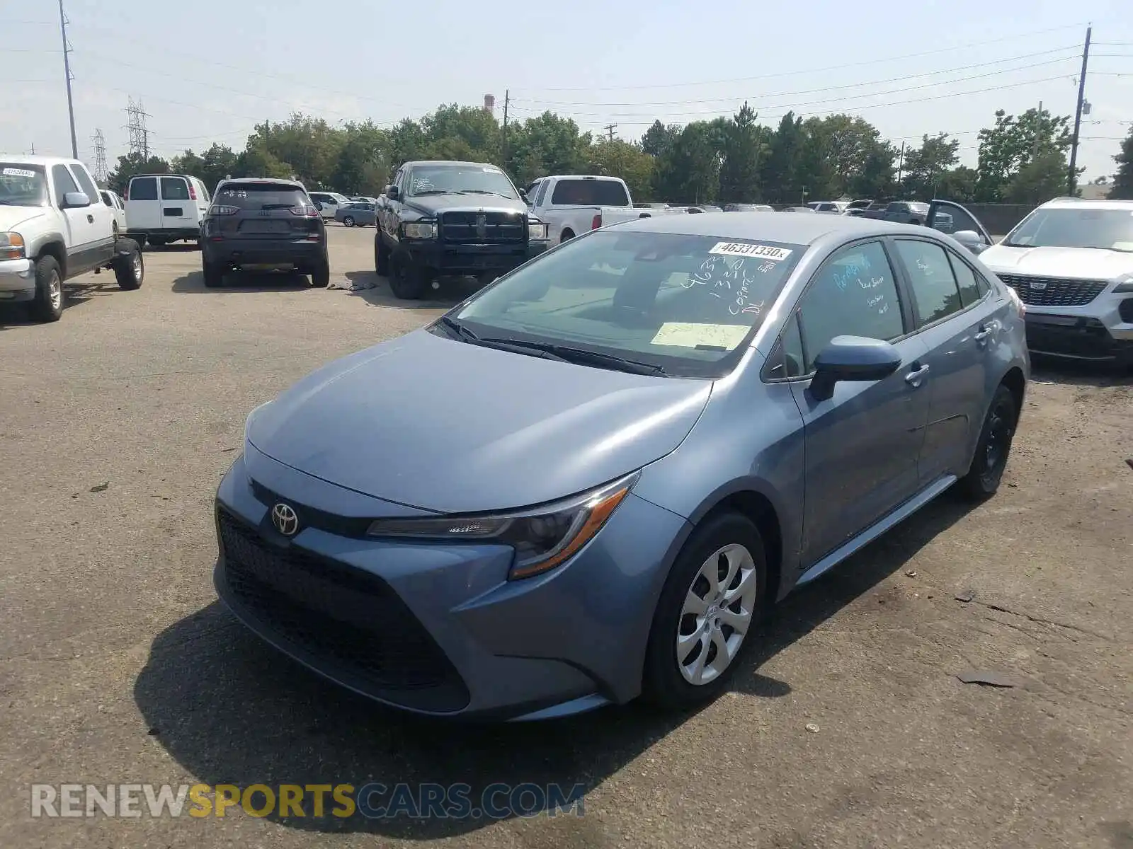 2 Photograph of a damaged car 5YFEPRAE7LP020188 TOYOTA COROLLA 2020