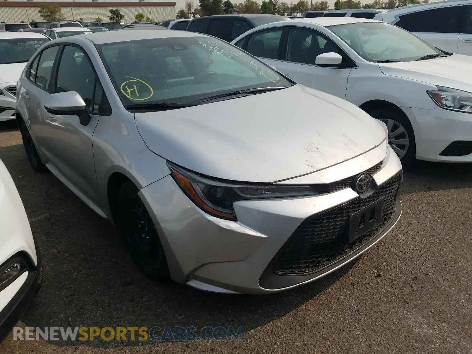1 Photograph of a damaged car 5YFEPRAE7LP033216 TOYOTA COROLLA 2020