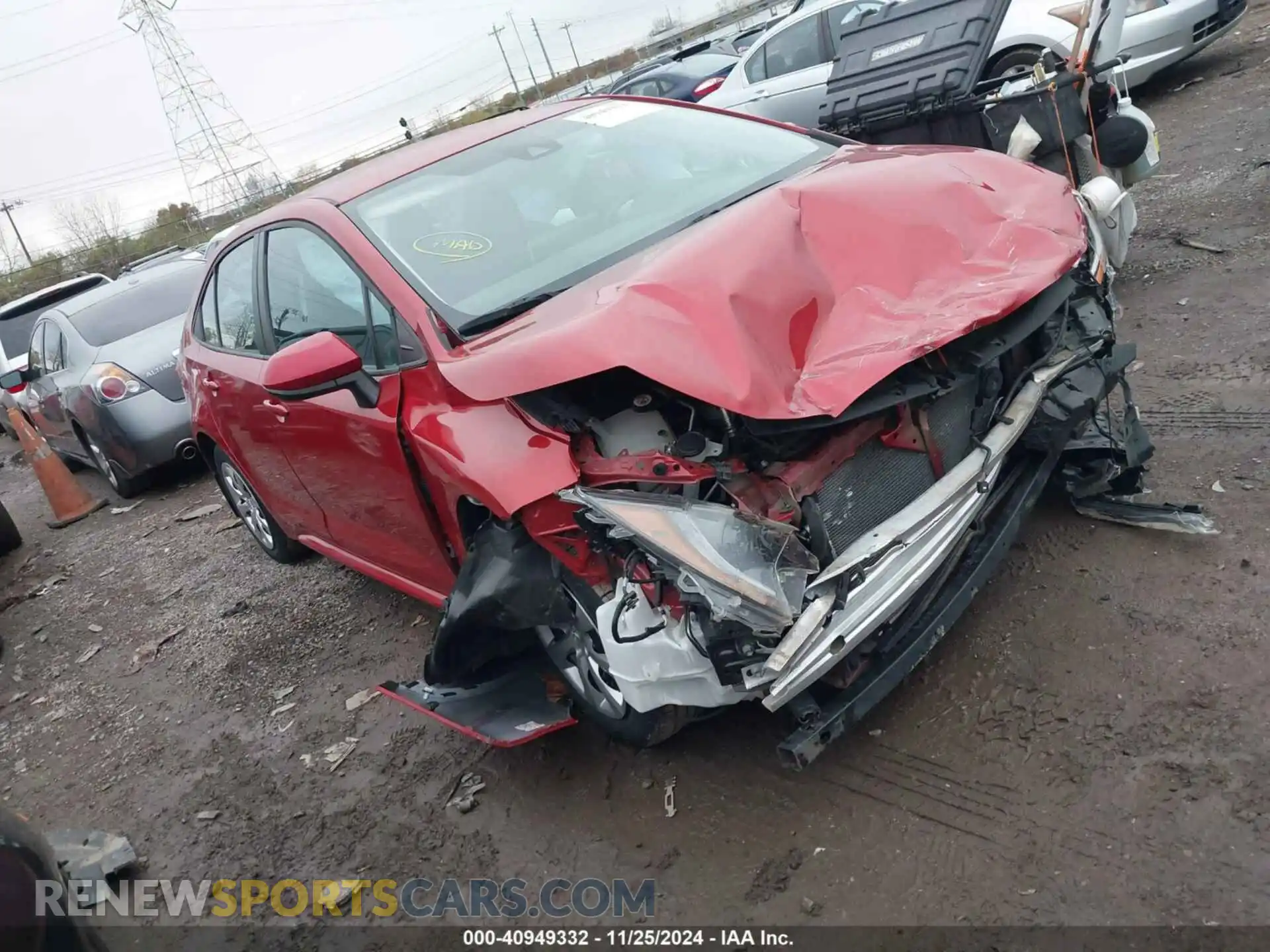 1 Photograph of a damaged car 5YFEPRAE7LP034169 TOYOTA COROLLA 2020