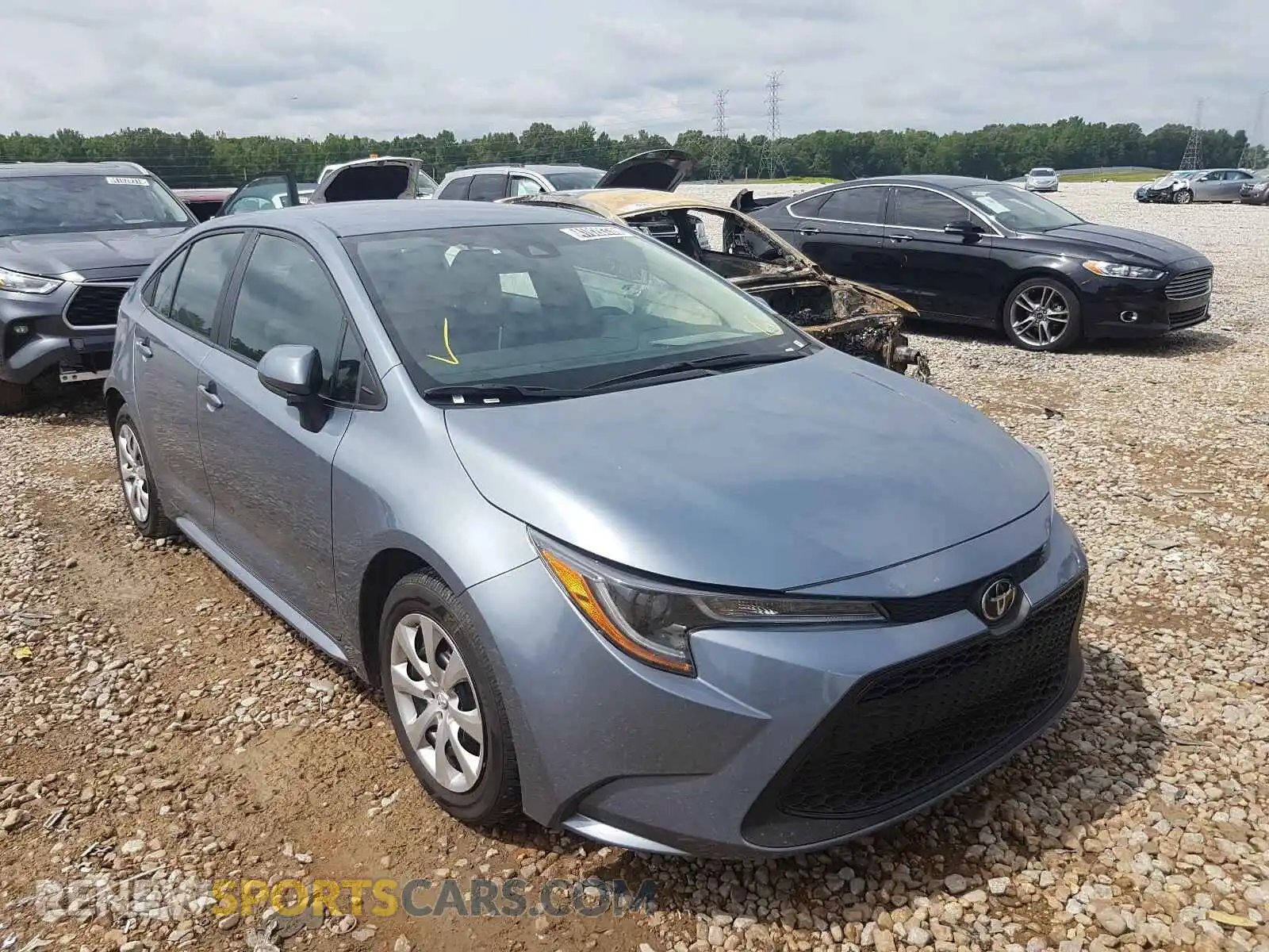 1 Photograph of a damaged car 5YFEPRAE7LP036598 TOYOTA COROLLA 2020