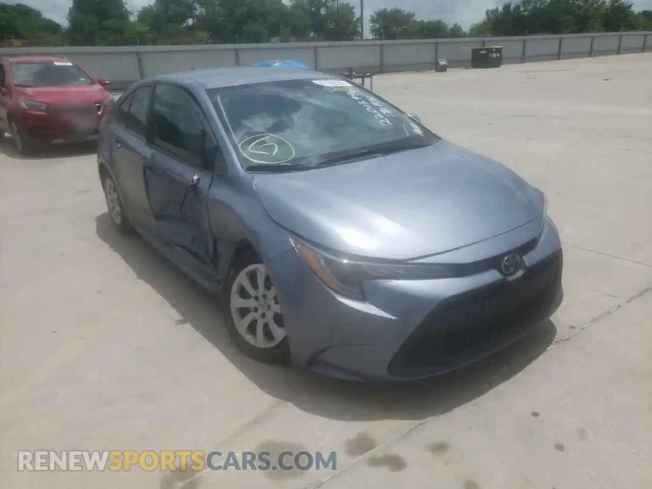 1 fotografías del automóvil dañado 5YFEPRAE7LP044488 TOYOTA COROLLA 2020