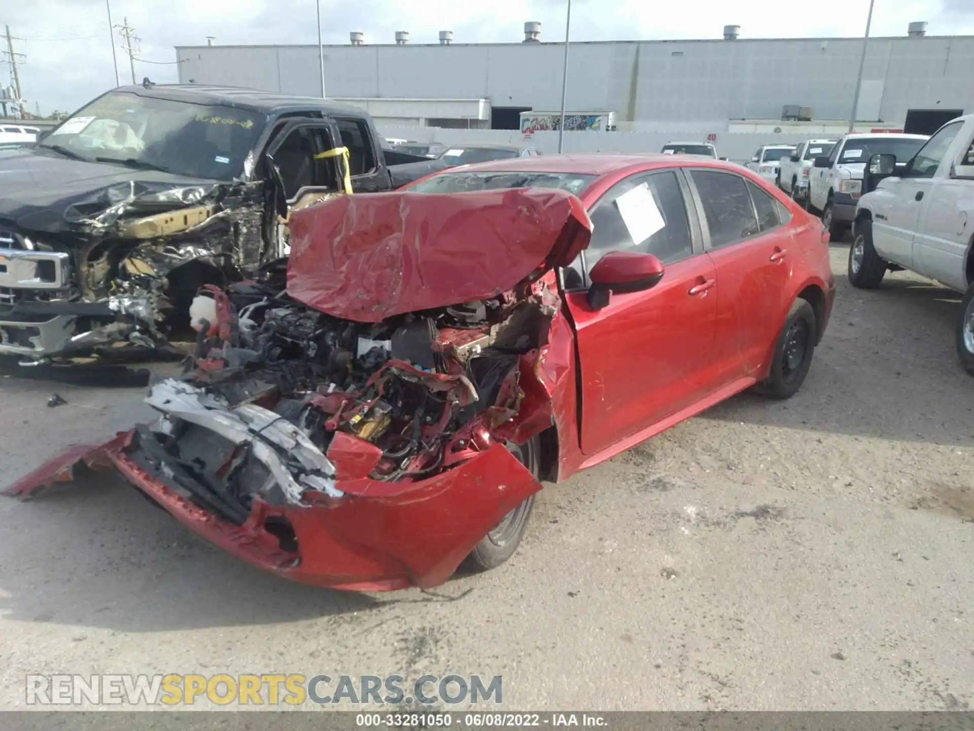 2 Photograph of a damaged car 5YFEPRAE7LP046127 TOYOTA COROLLA 2020