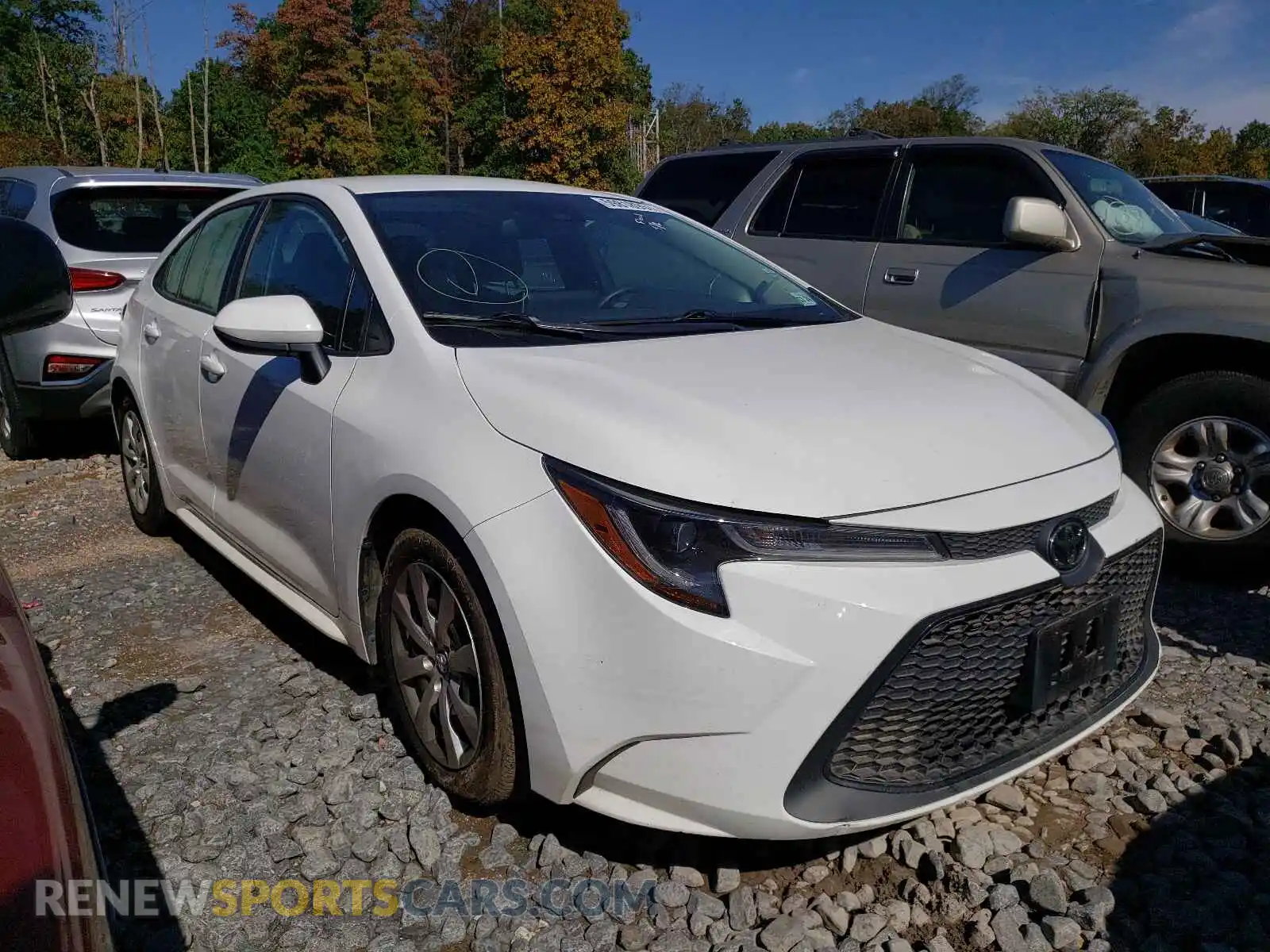 1 Photograph of a damaged car 5YFEPRAE7LP046452 TOYOTA COROLLA 2020