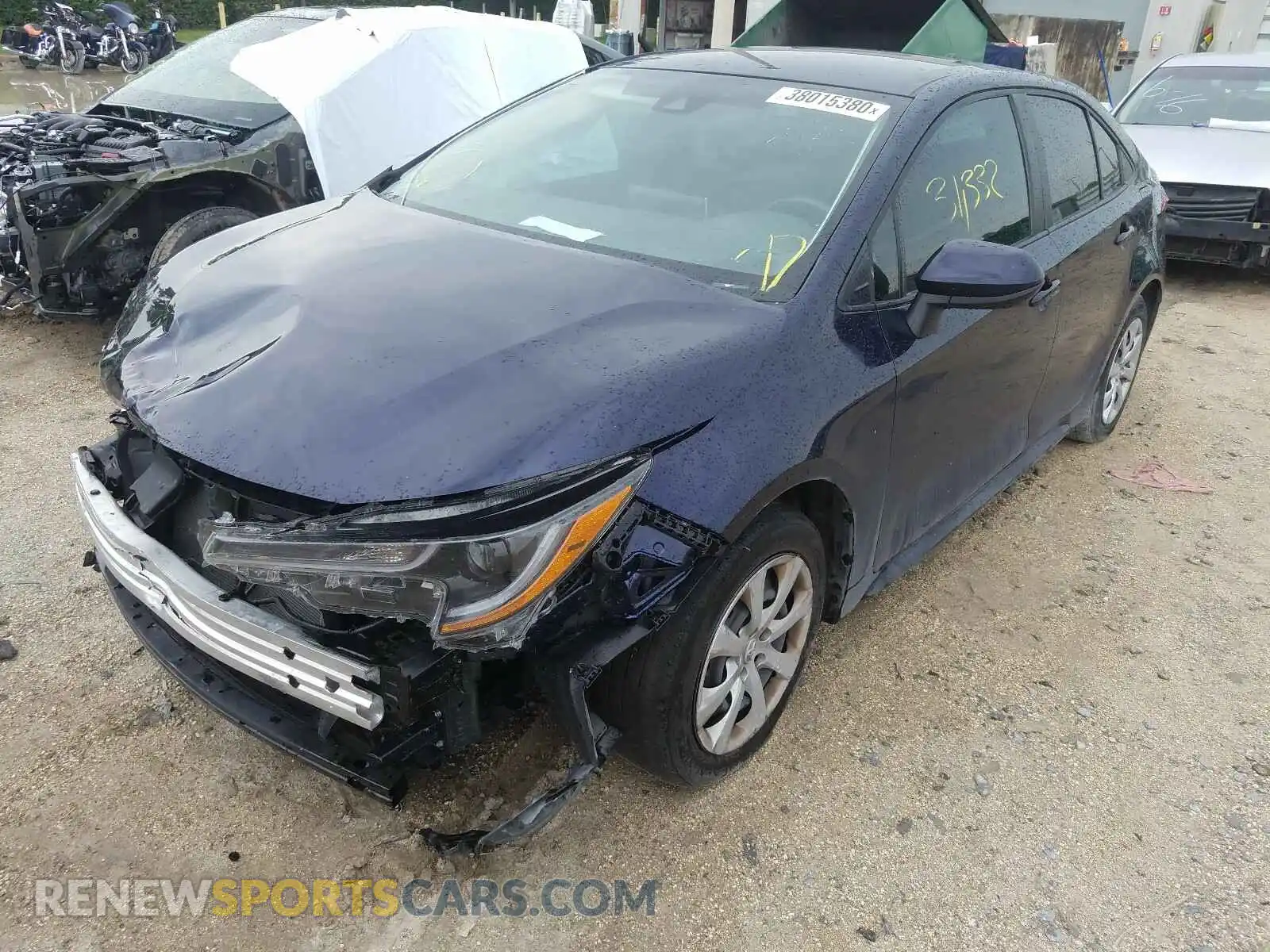 2 Photograph of a damaged car 5YFEPRAE7LP049223 TOYOTA COROLLA 2020