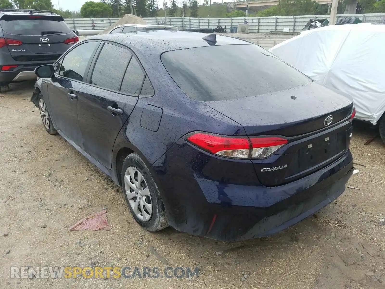 3 Photograph of a damaged car 5YFEPRAE7LP049223 TOYOTA COROLLA 2020