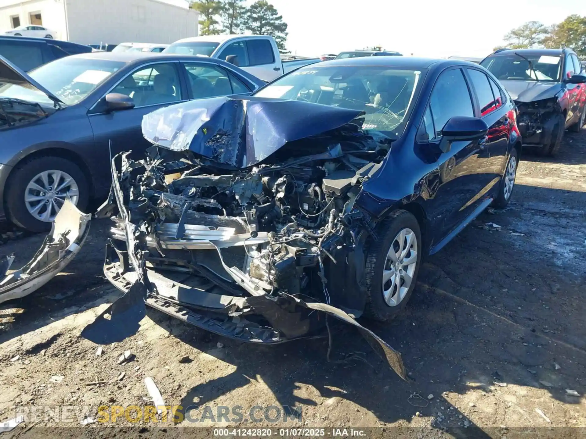 2 Photograph of a damaged car 5YFEPRAE7LP056141 TOYOTA COROLLA 2020