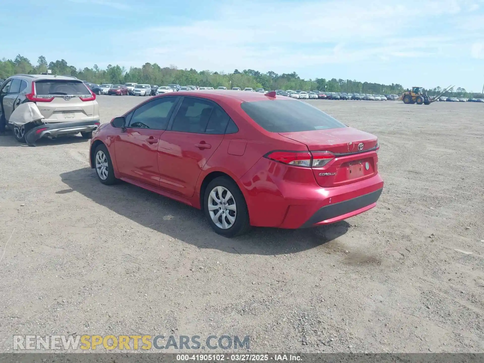 3 Photograph of a damaged car 5YFEPRAE7LP057743 TOYOTA COROLLA 2020