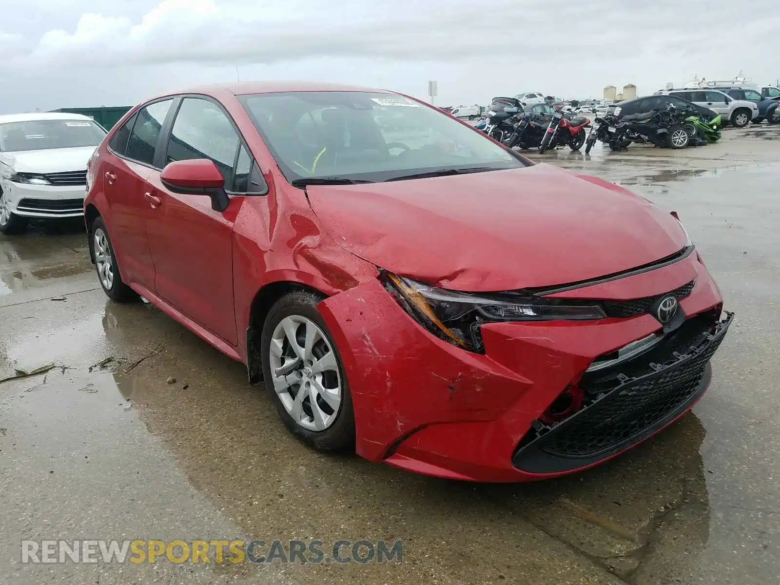 1 Photograph of a damaged car 5YFEPRAE7LP060447 TOYOTA COROLLA 2020