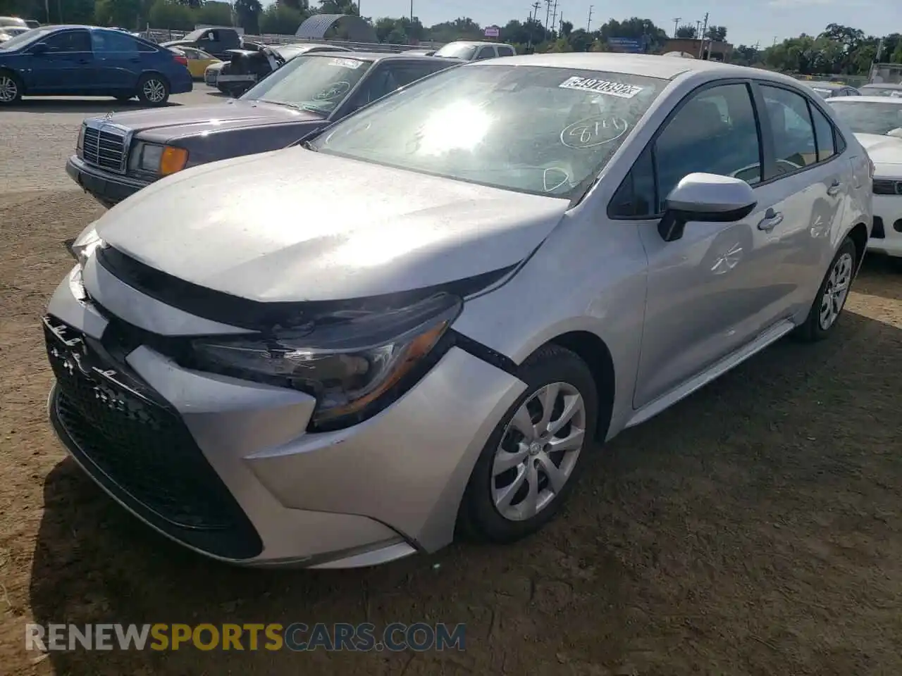2 Photograph of a damaged car 5YFEPRAE7LP061436 TOYOTA COROLLA 2020